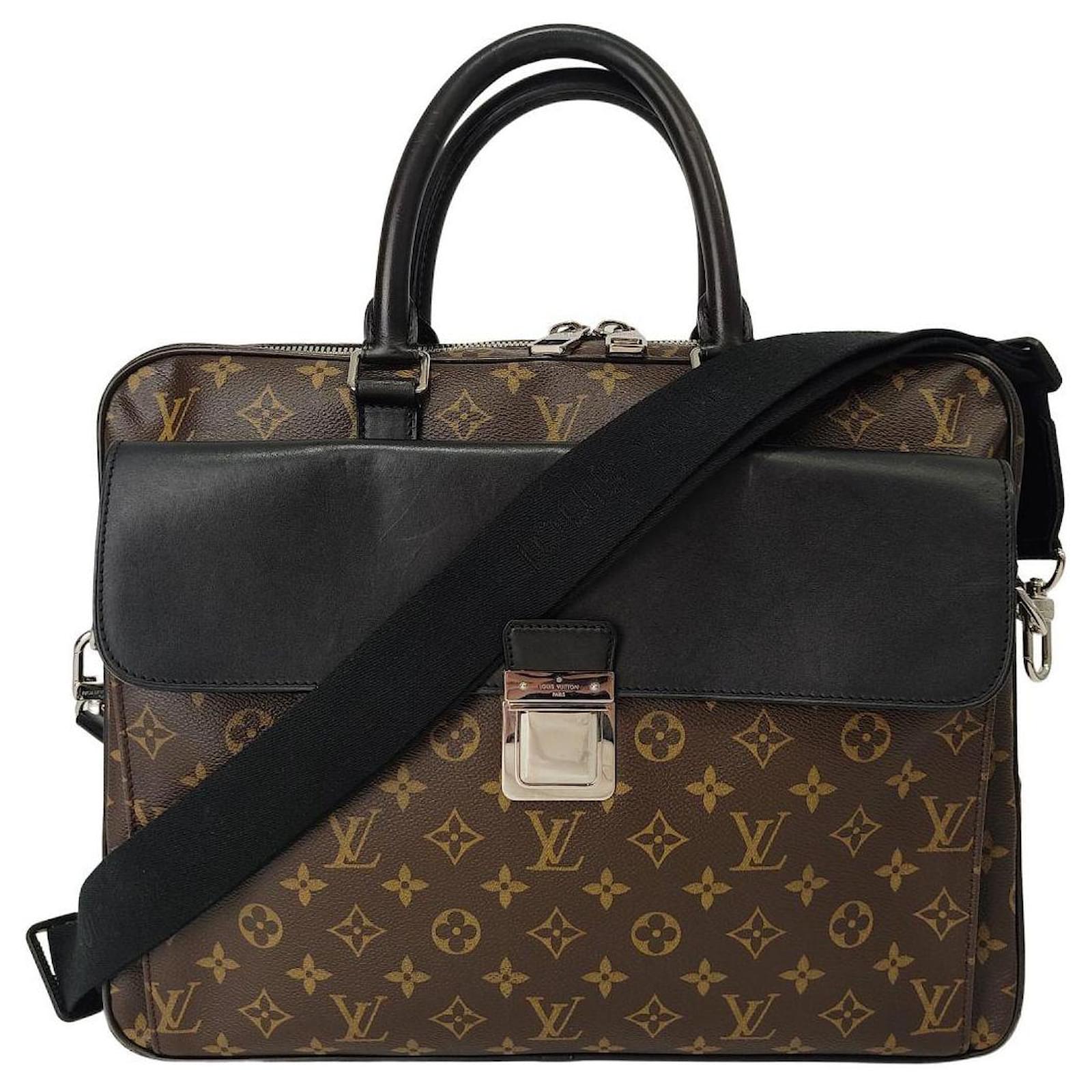 Louis Vuitton Macassar Soft Shoulder Work Bag Brown ref.786501