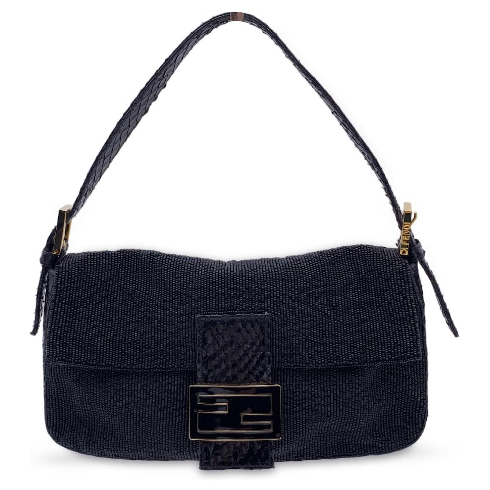 Baguette - Black leather bag