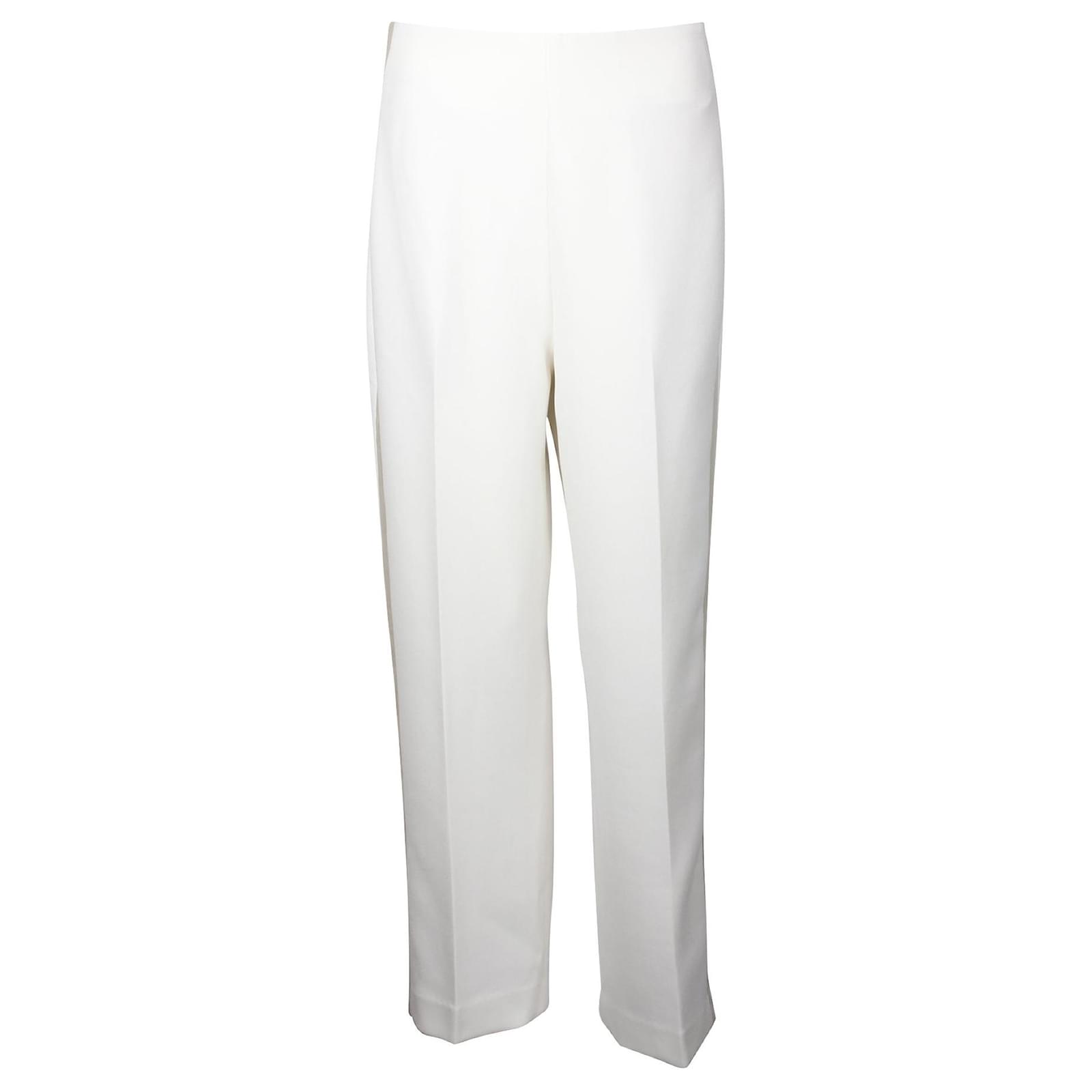 3.1 Phillip Lim Elegantes pantalones color crema claro de talle
