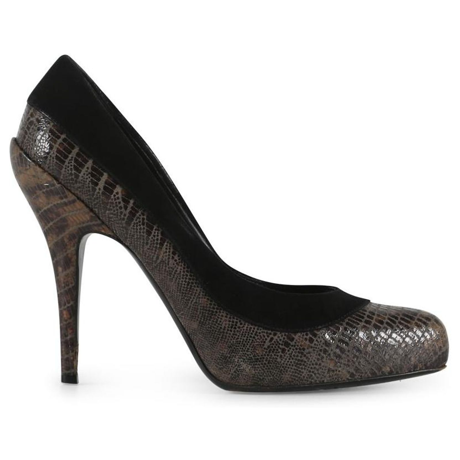 Christian Dior Python & Suede Trim Platform Pumps Multiple colors ...