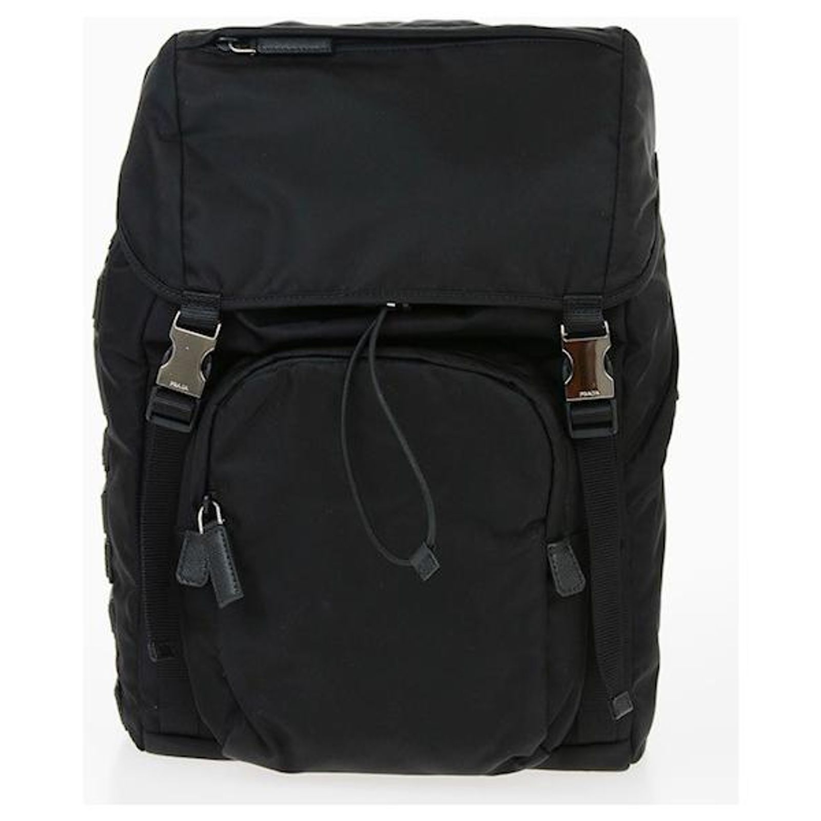Zaino Uomo SUN68 In Nylon Taslon Nero - Chiusura A Coulisse, Spalline Regolabili, Capiente