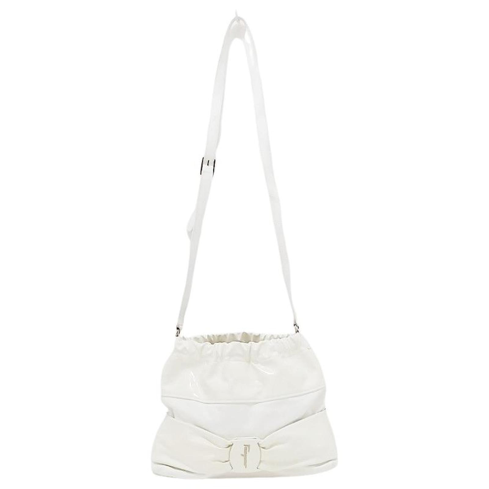 Salvatore Ferragamo Vala White Leather ref.787289 - Joli Closet