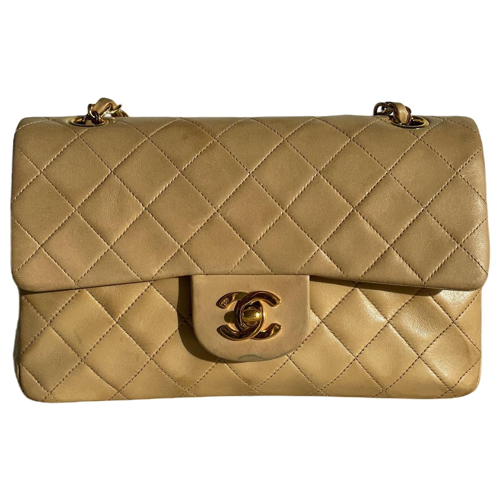 Chanel classic lined flap small lambskin gold hardware timeless