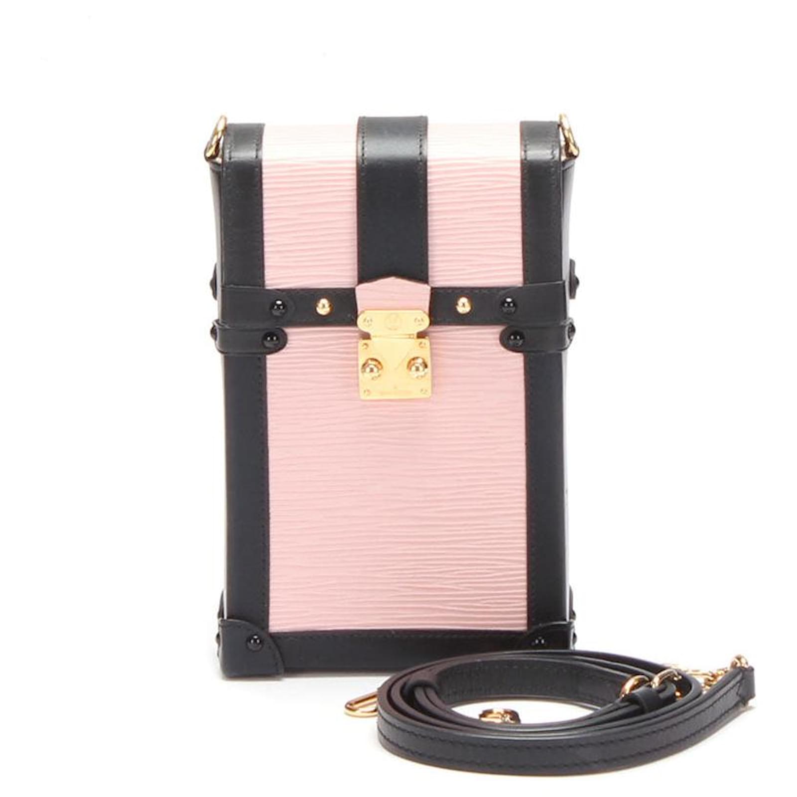 Louis Vuitton Epi Vertical Trunk Pochette Pink Pony-style calfskin  ref.787794 - Joli Closet