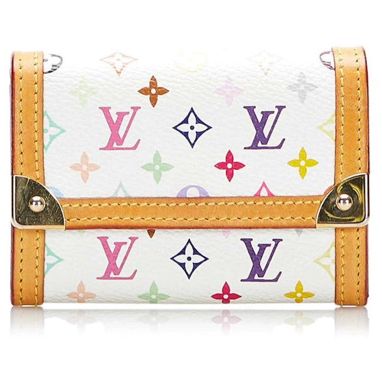 Louis Vuitton Monogram White Multicolor Porte-Monnaie Wallet
