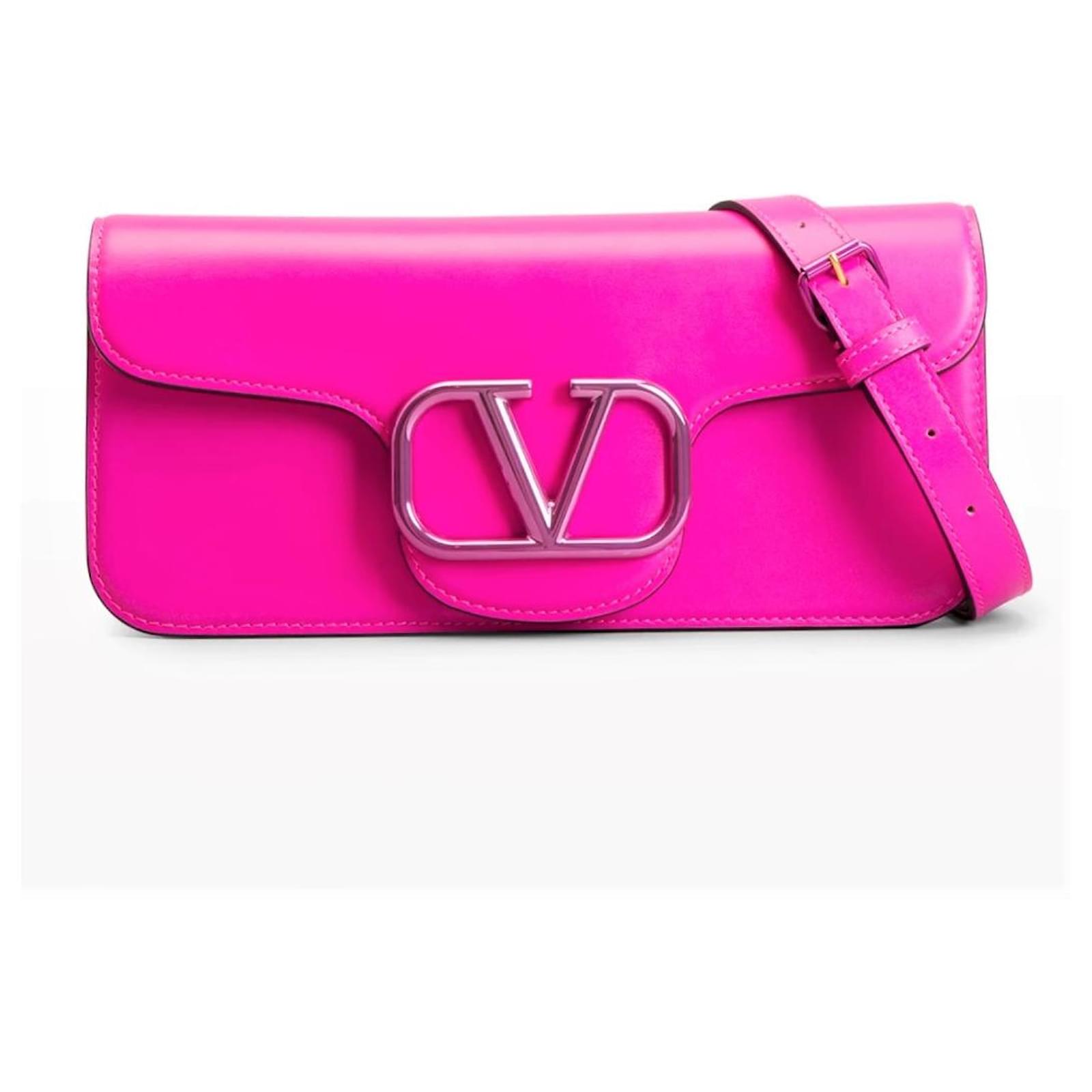 Valentino Garavani V-Logo leather crossbody bag Pink ref
