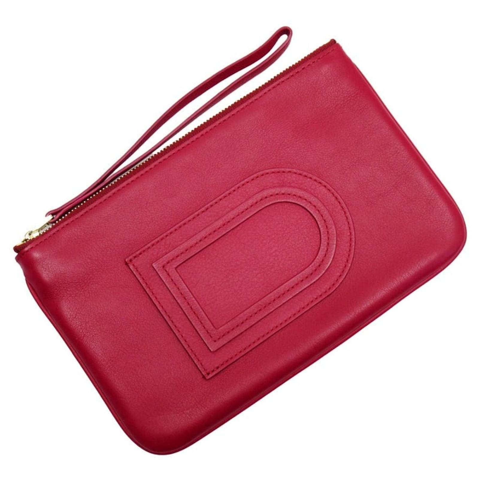 Delvaux Pre-owned Women's Leather Wallet - Red - One Size