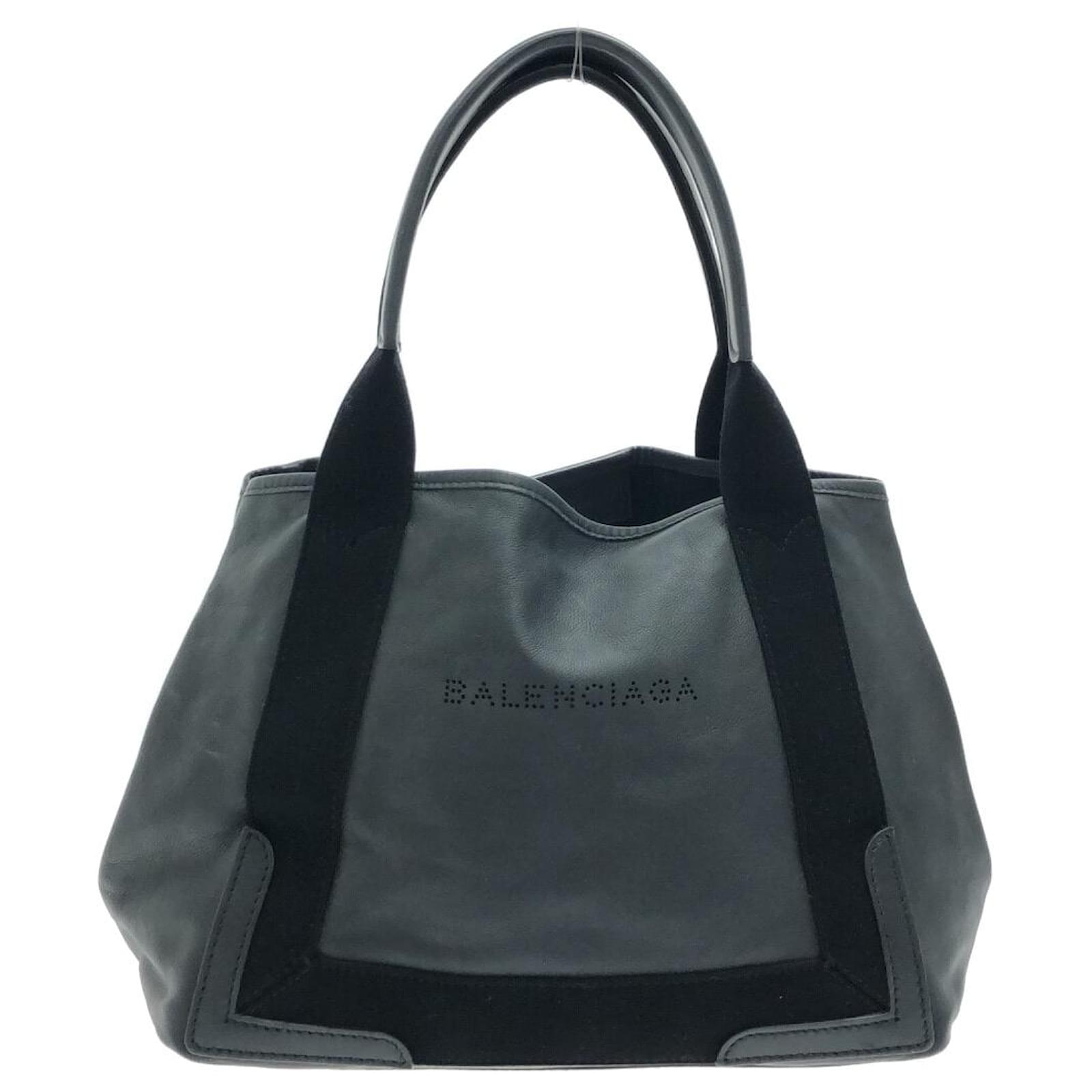 balenciaga cabas leather