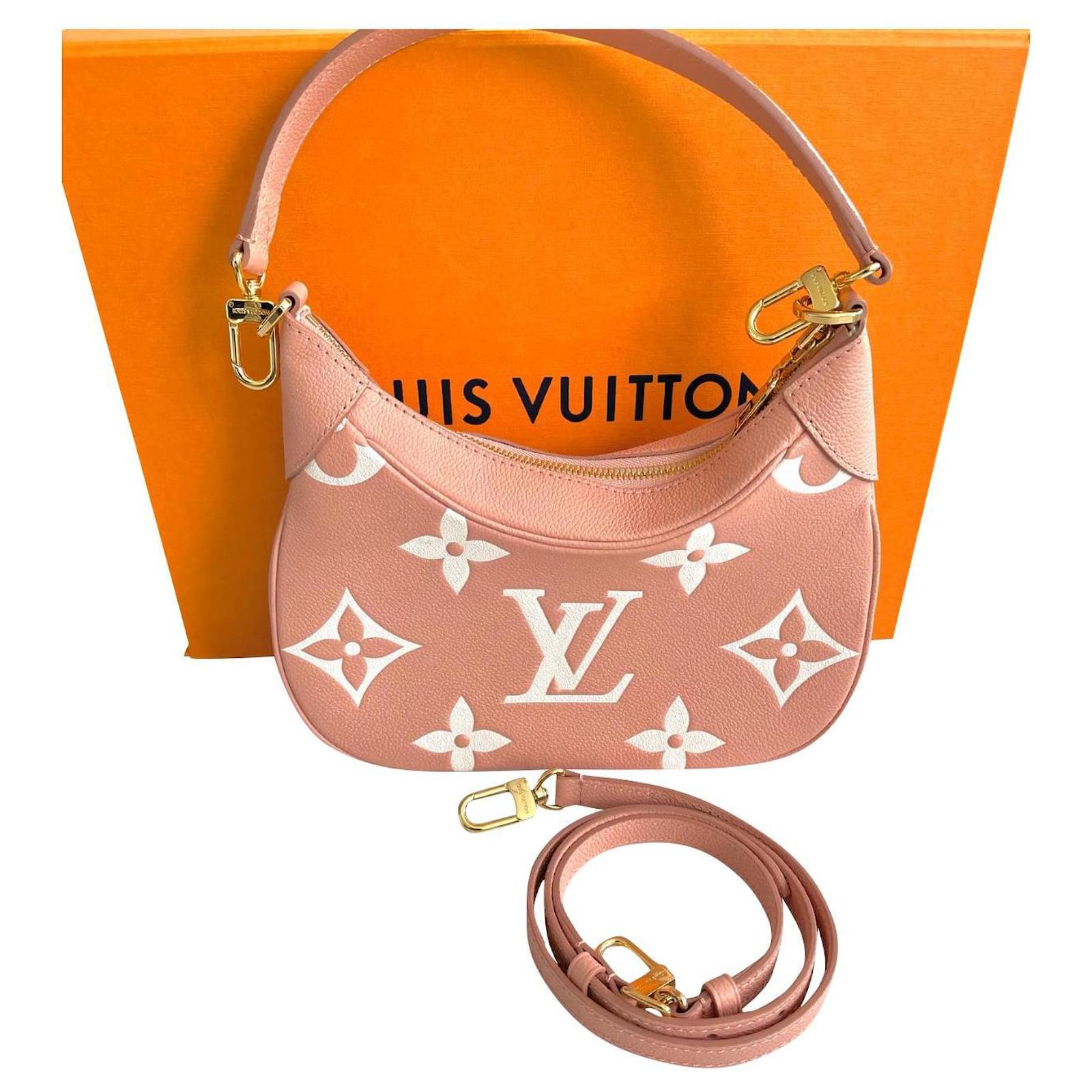 Louis Vuitton LV Bagatelle Mini Hobo Bag Pink Leather ref.828002