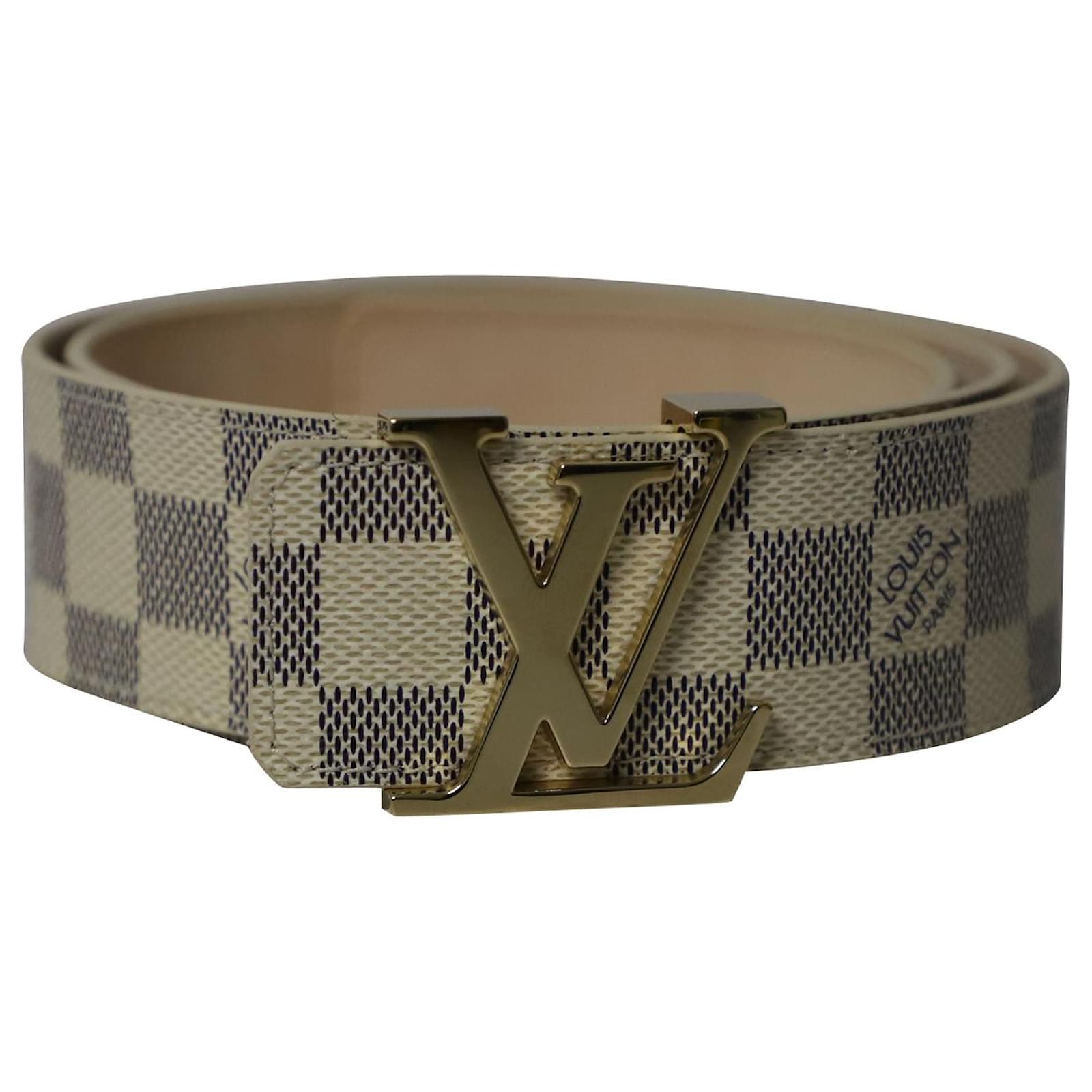 Louis Vuitton LV Initiales Reversible Belt in White Leather ref