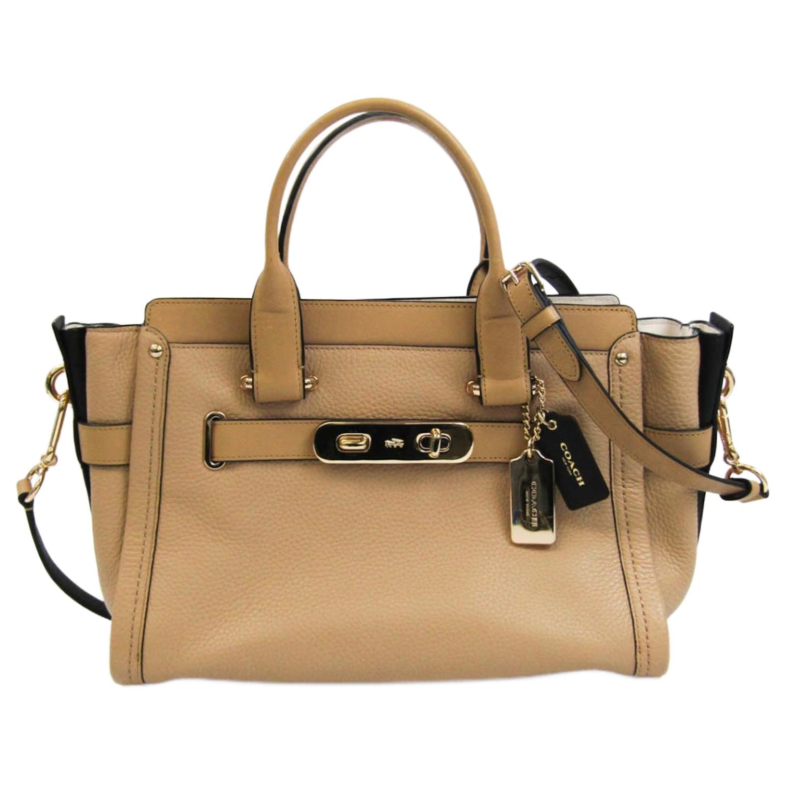 COACH SWAGGER Beige Leather ref.788708 - Joli Closet