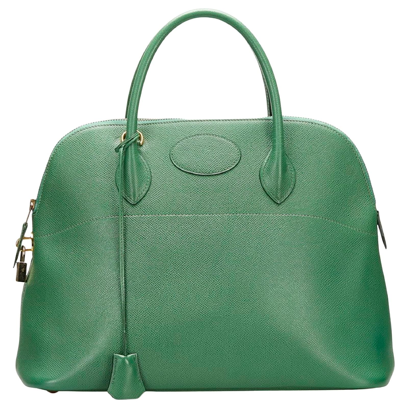 Hermès Hermes Bolide Green Leather ref.789036 - Joli Closet