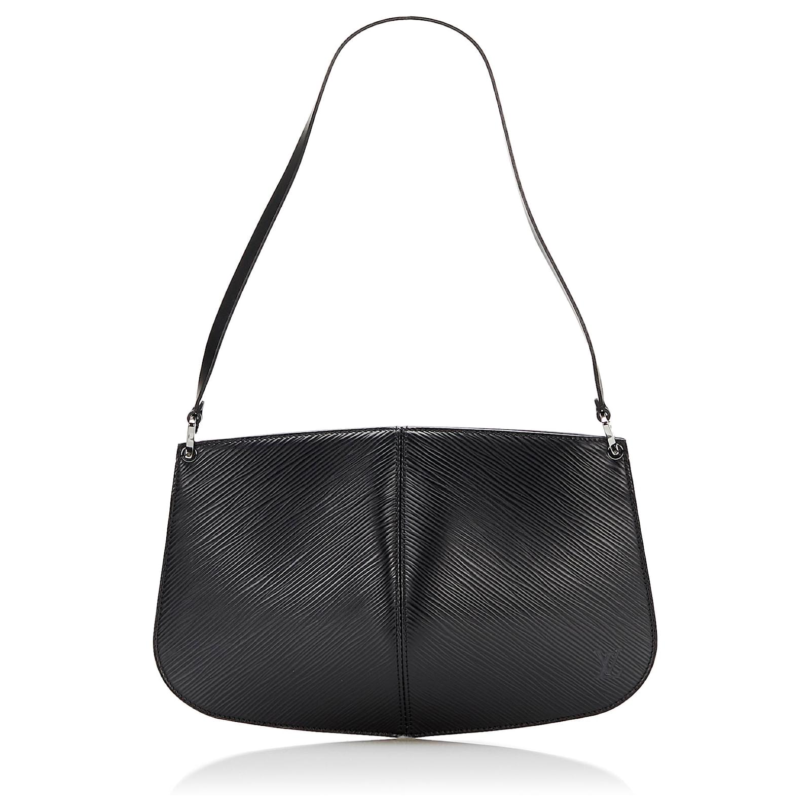 Louis Vuitton Black Epi Demi Lune Pochette Leather ref.789535 - Joli Closet