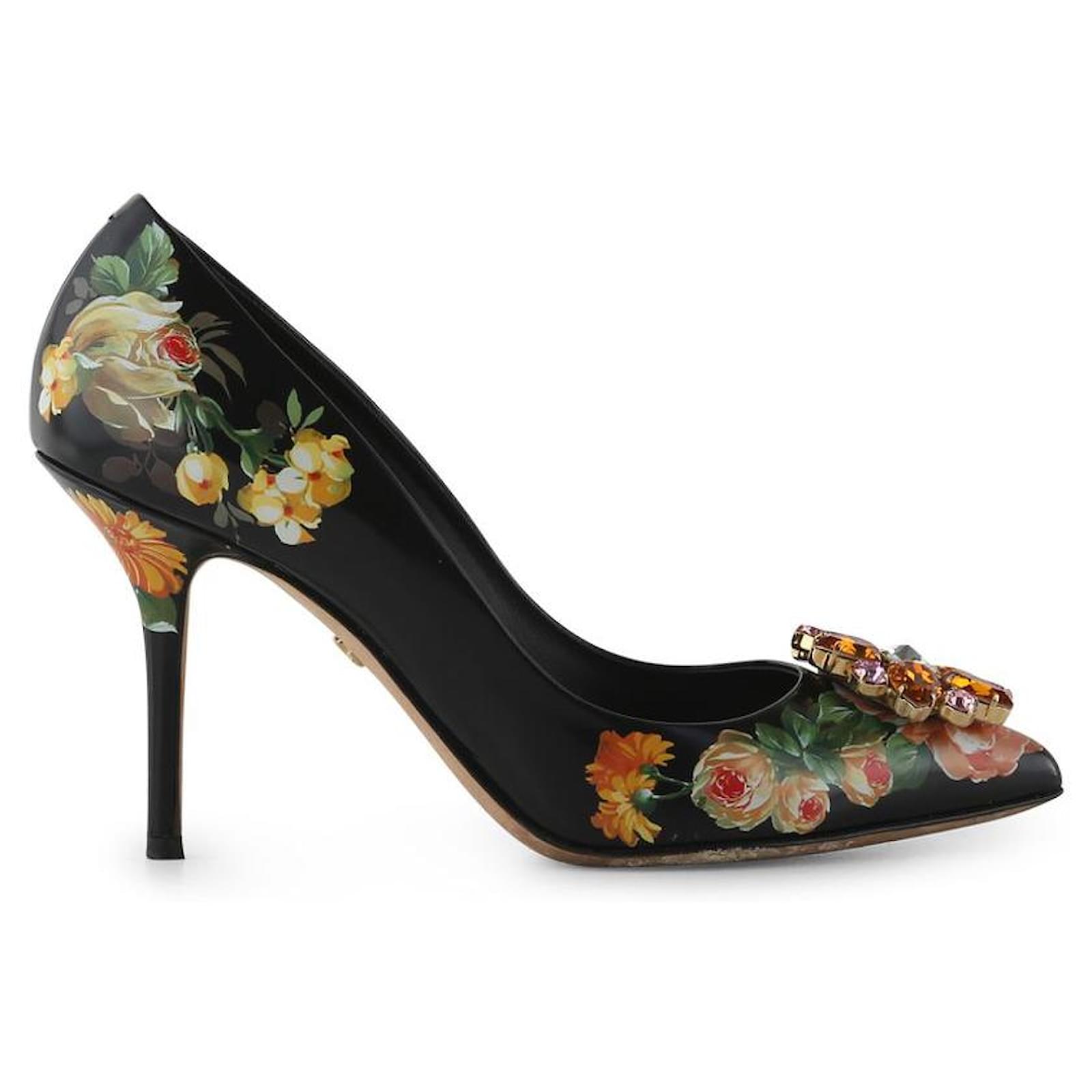 Scarpe fiori dolce outlet e gabbana