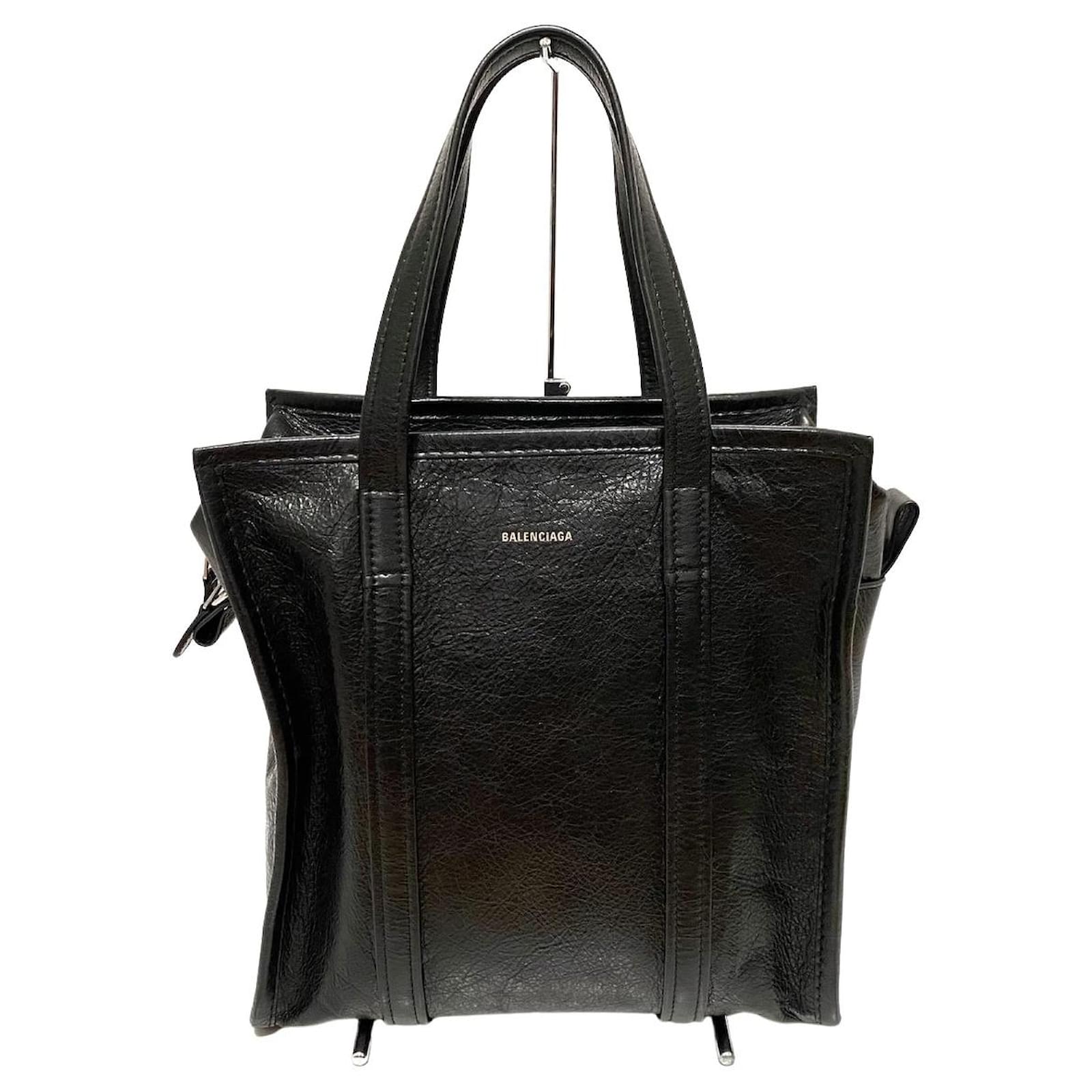 Balenciaga Bazar Black Leather Ref.790102 - Joli Closet