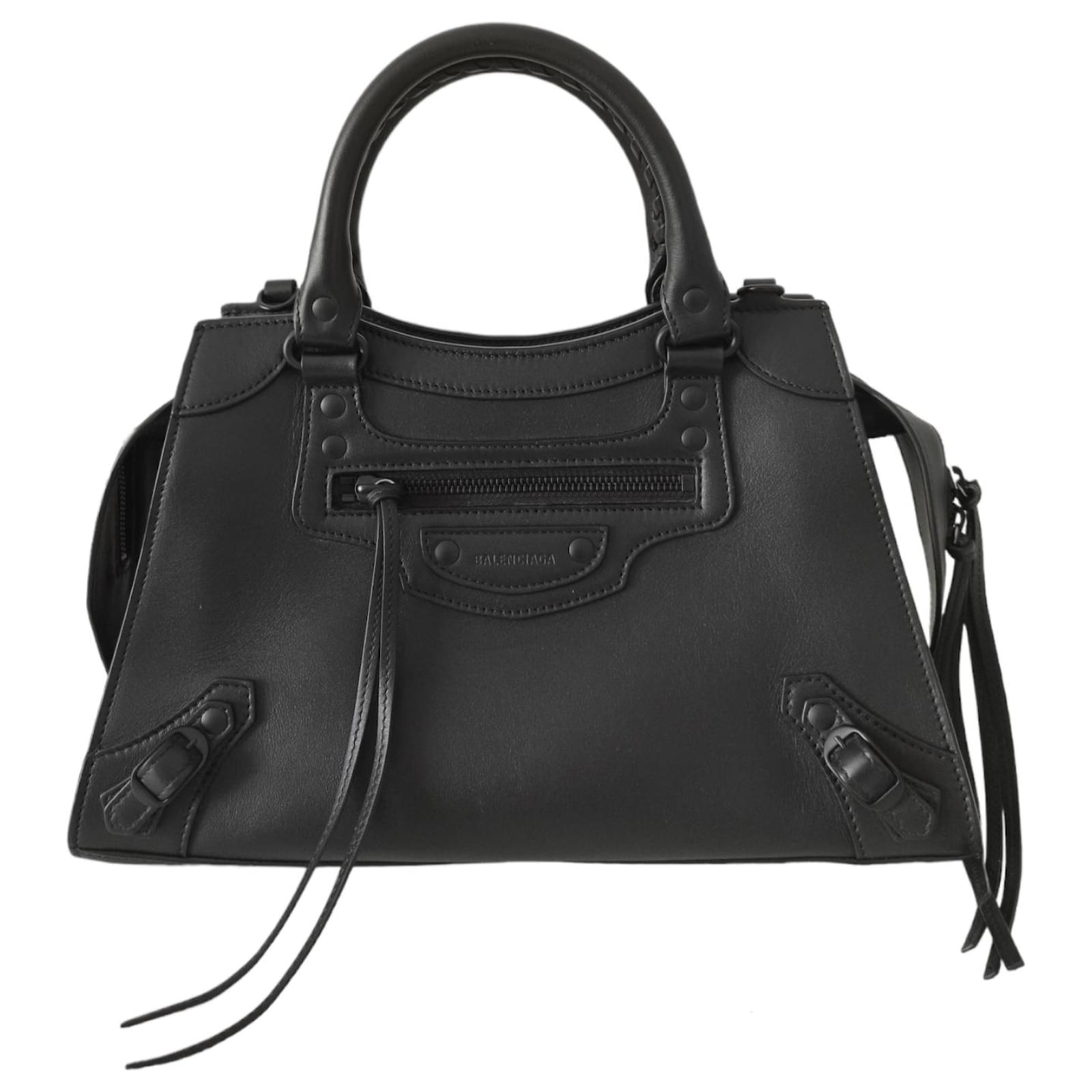 Balenciaga Neo Classic City Bag In Black Leather Ref 790536 Joli Closet Balenciaga Neo Classic City Bag In Black Leather Ref 790536 Joli Closet