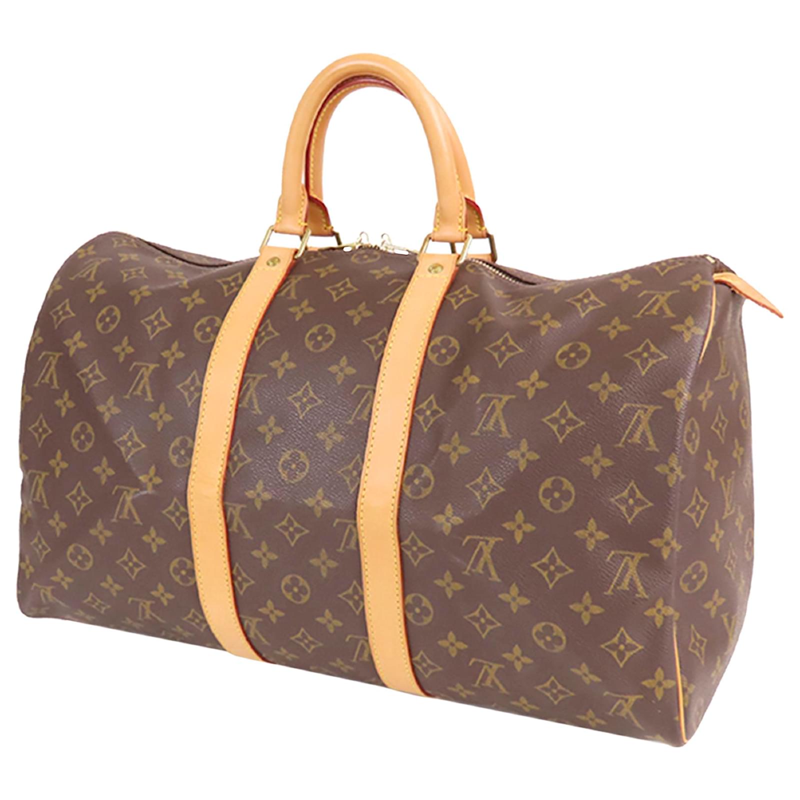 Louis Vuitton Brown Monogram Keepall 45 Cloth ref.790719 - Joli Closet