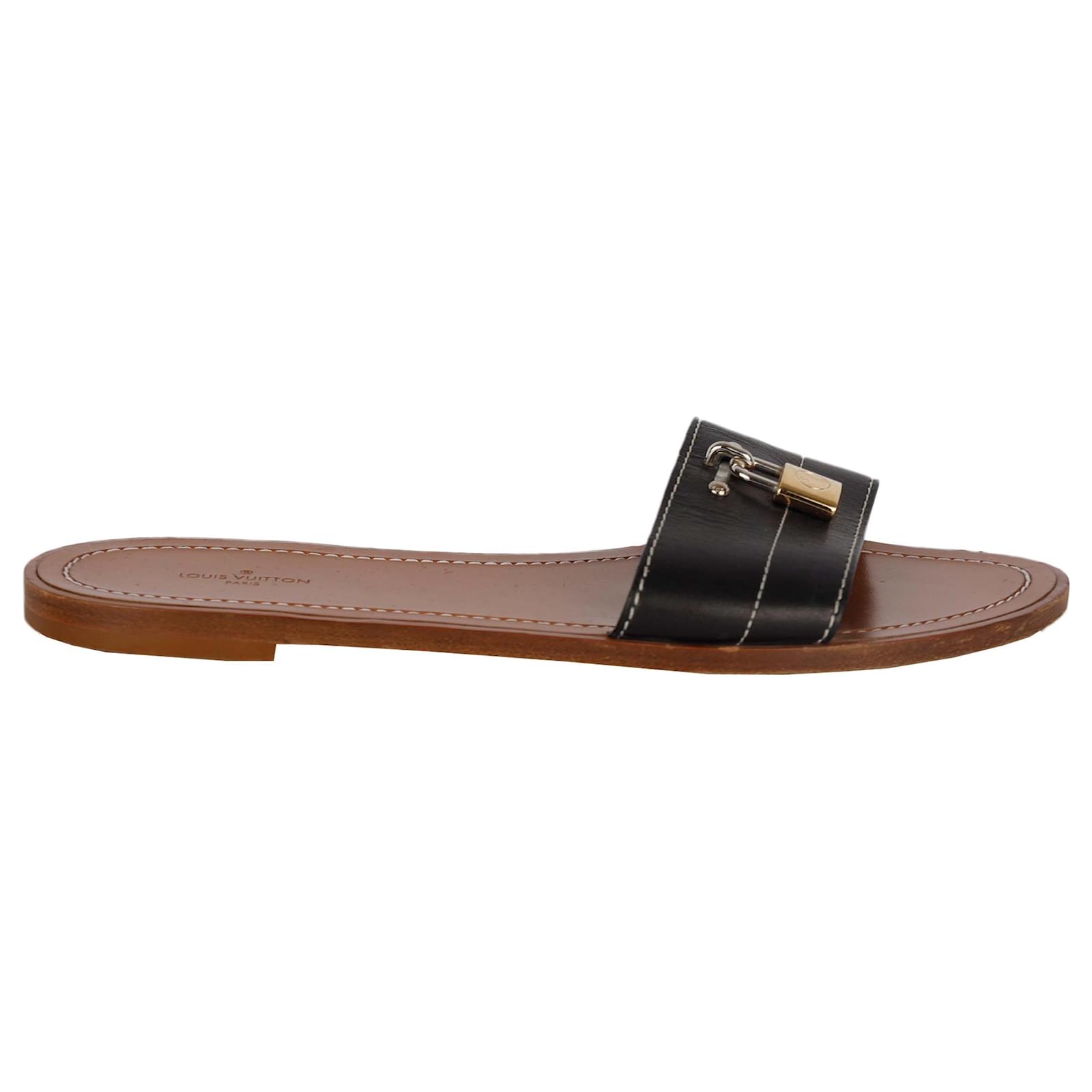 Louis Vuitton Flat Sandals With Locking