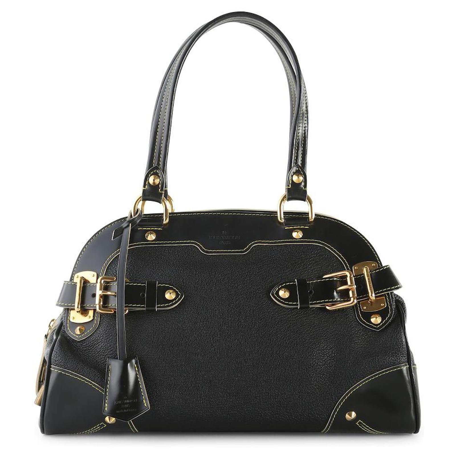 Louis Vuitton Black Suhali Leather Le Radieux Shoulder Bag ref.790861 -  Joli Closet
