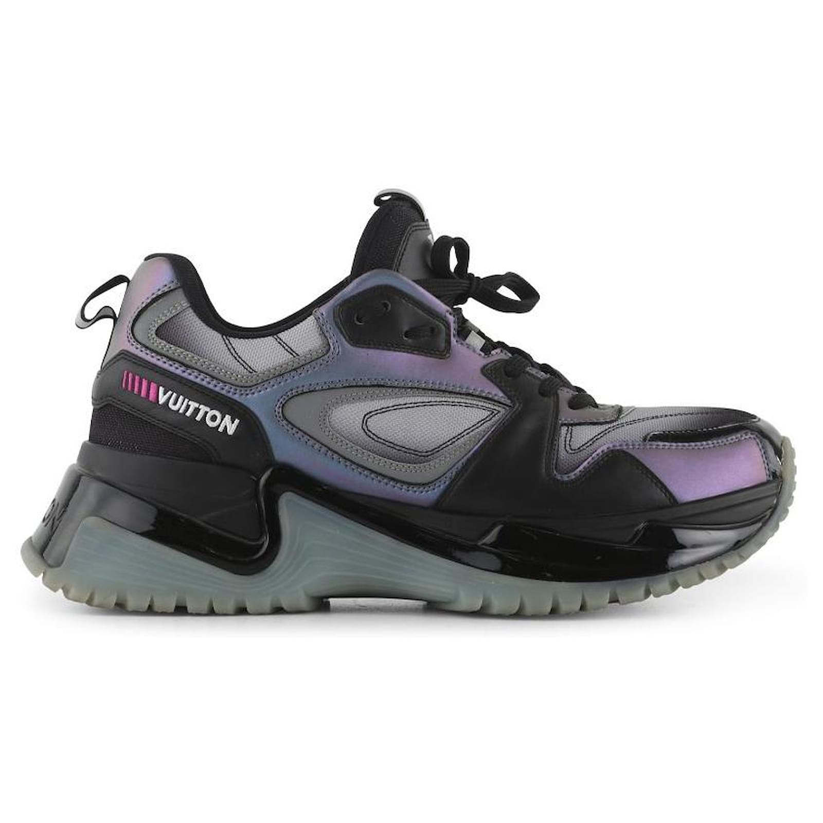 Louis Vuitton Black & Purple 'Run Away Pulse' Sneakers