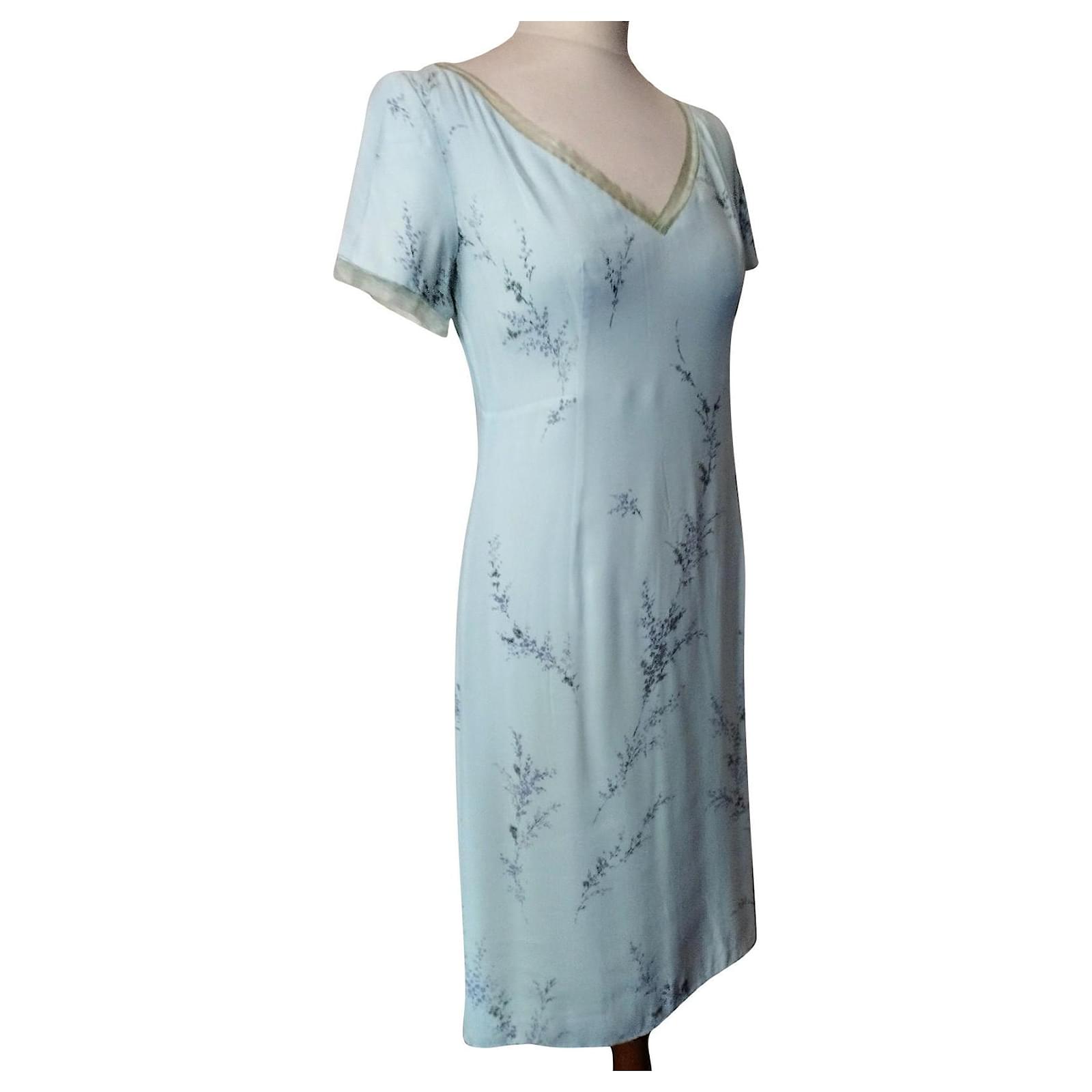 CACHAREL ROBE DRESS PREPPY CREPE TULLE PASTELS T 36/38 Viscose