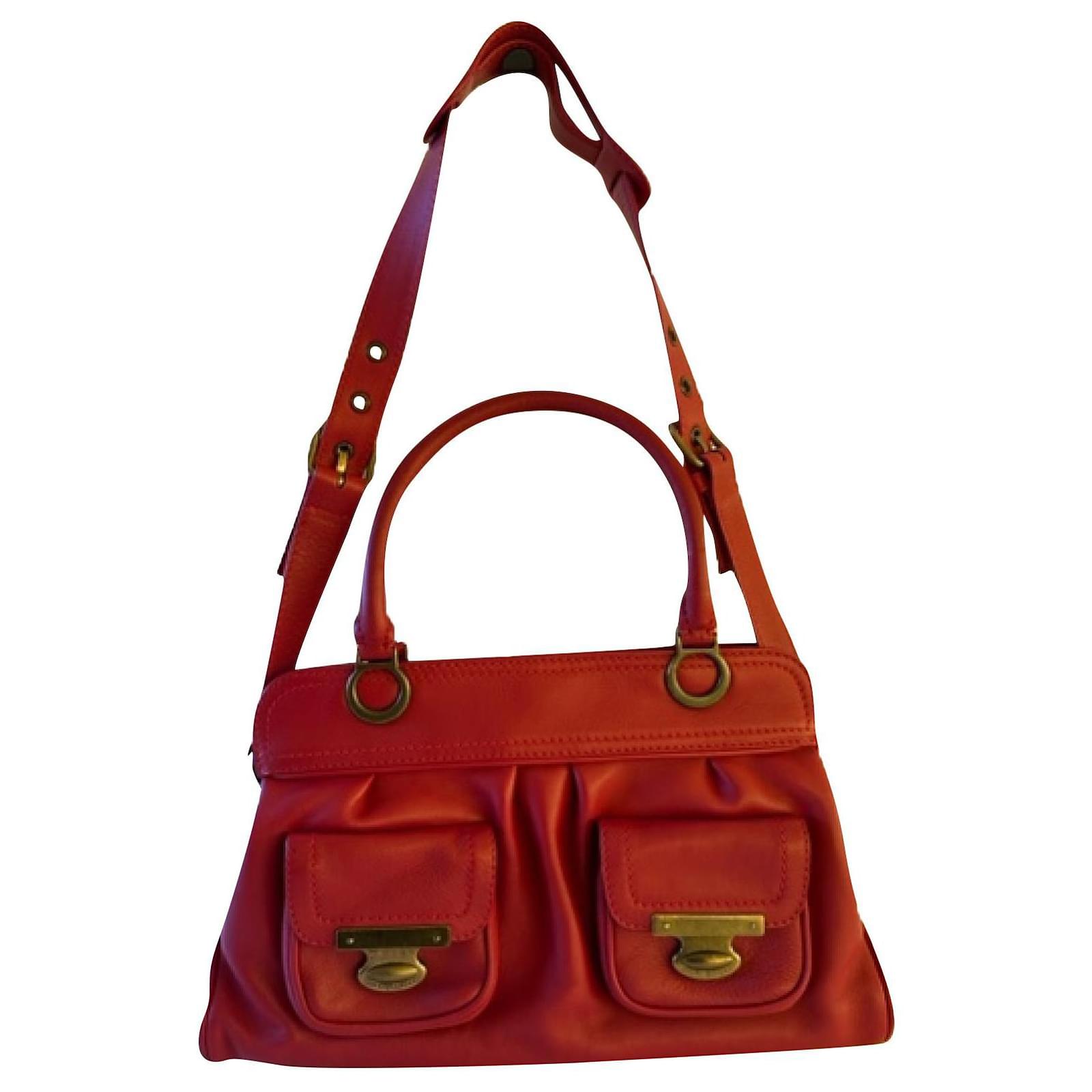 The Red Marc Jacobs  Leather satchel, Marc jacobs, Leather