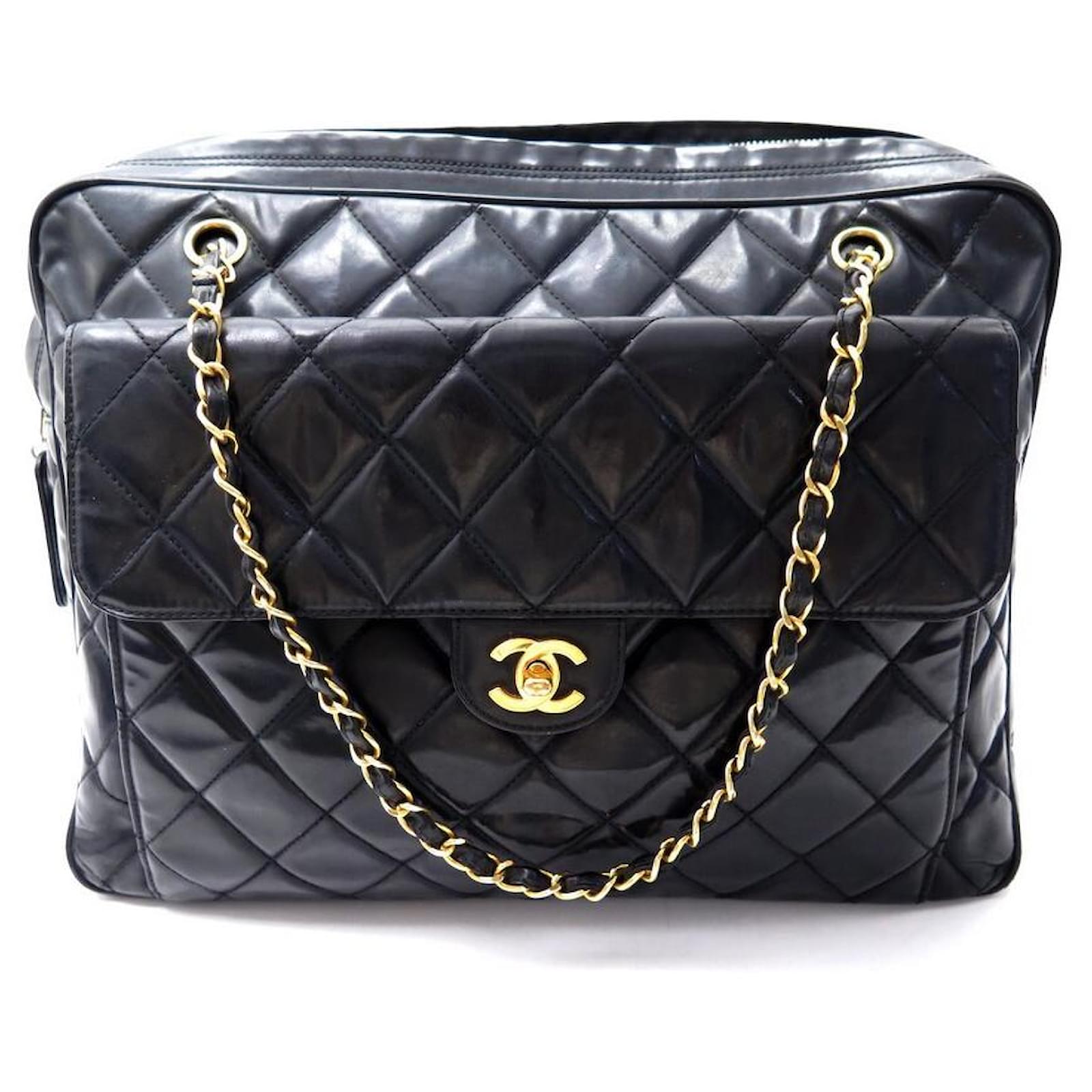 Vintage CHANEL 1996 Bolso de cámara acolchado de cuero negro Etsy España #33 Vintage CHANEL 1996 Bolso de cámara acolchado de cuero negro Etsy España