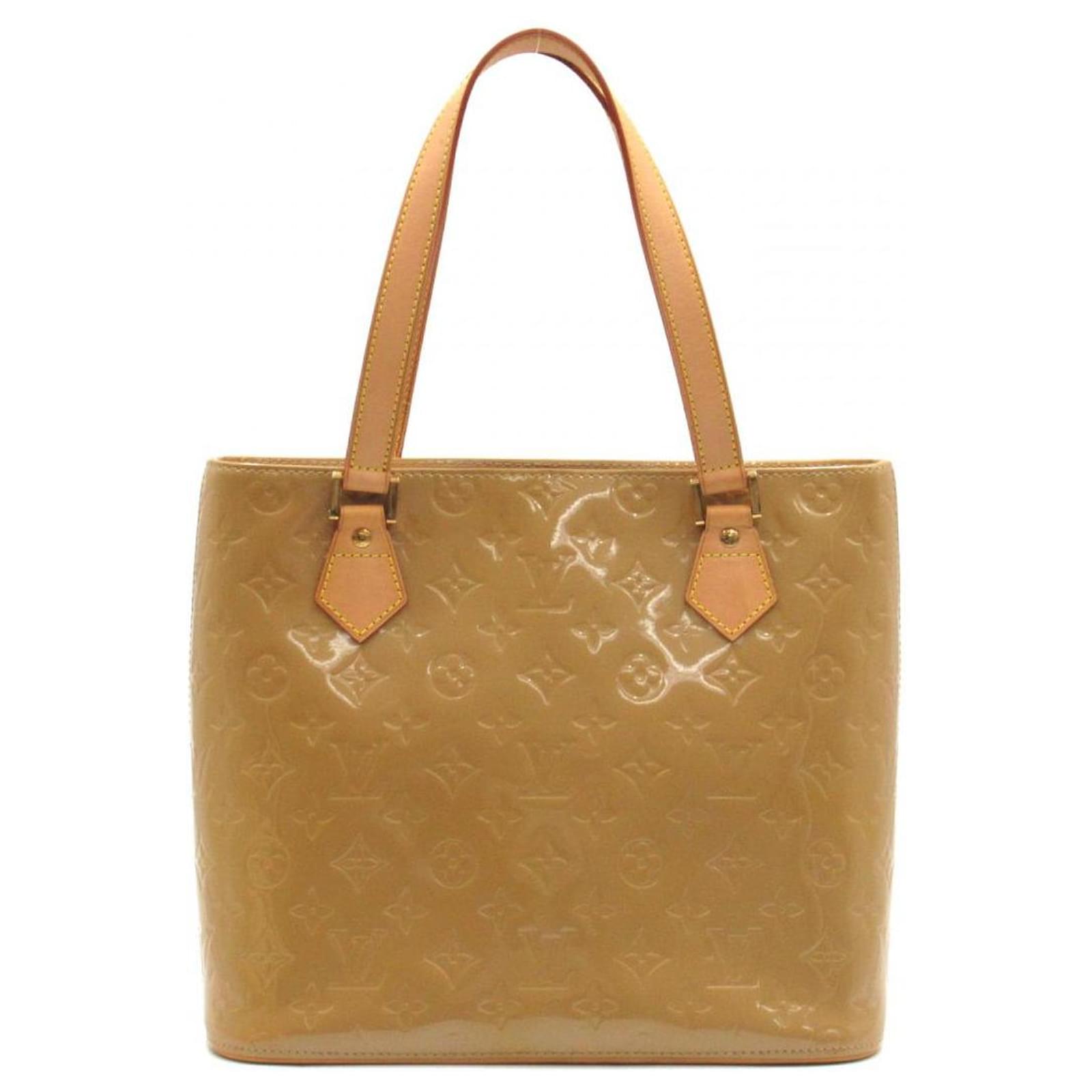 Used in Japan Bag] Louis Vuitton Monogram Vernis Houston Bag Beige