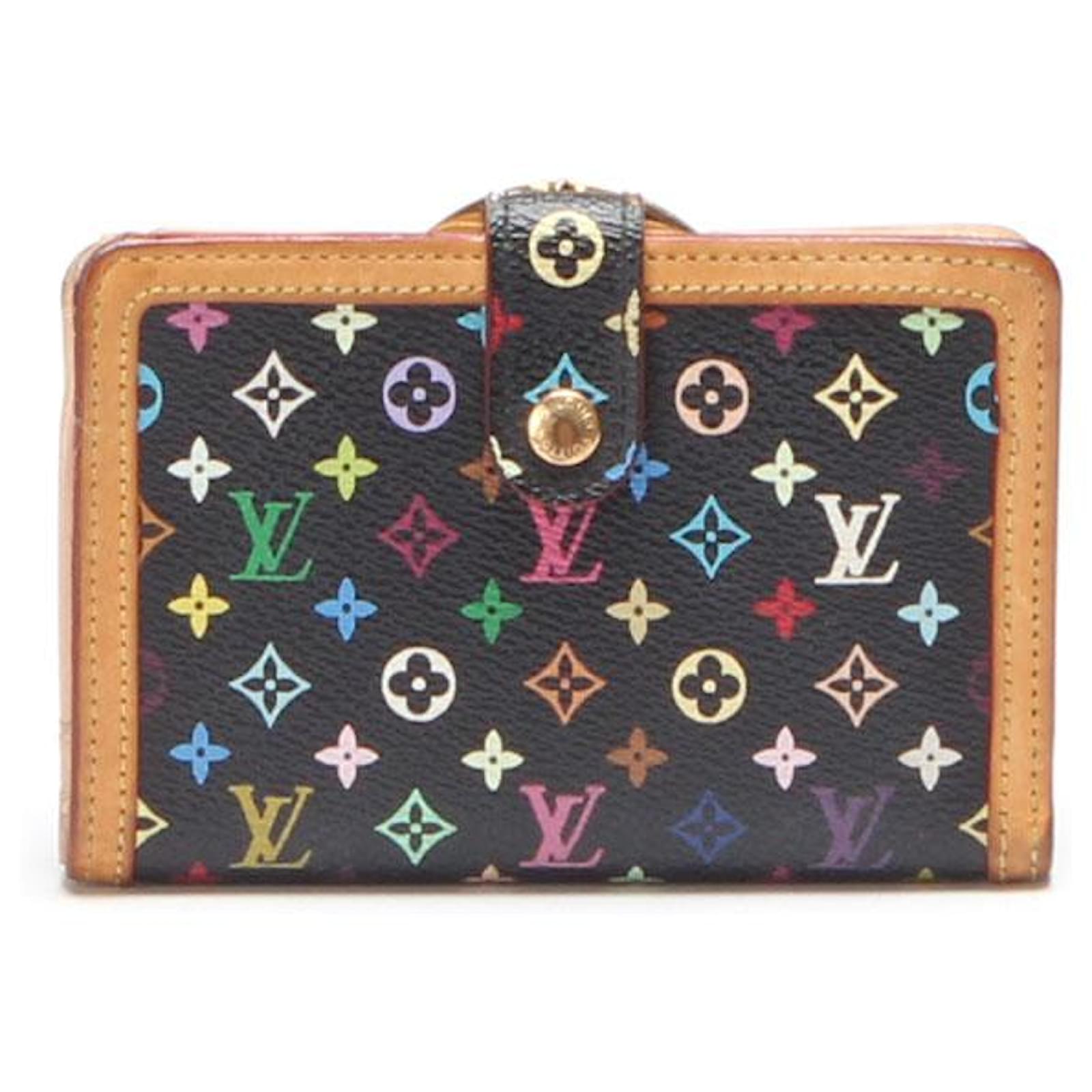 Louis Vuitton Monogram Multicolore French Purse Black Cloth ref.791884 -  Joli Closet
