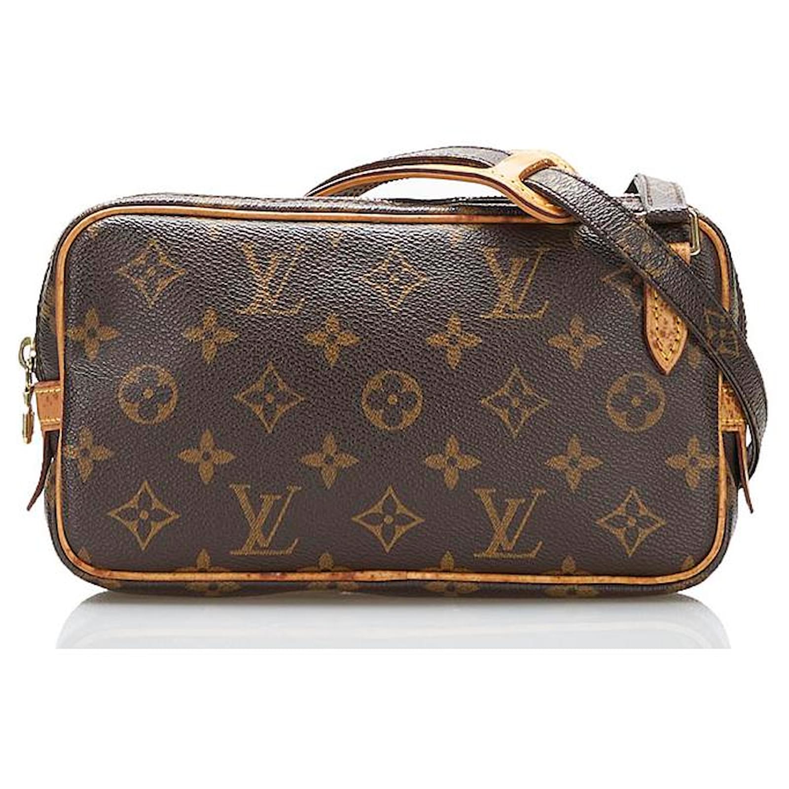 Louis Vuitton Monogram Pochette Marly Bandouliere Brown Cloth ref