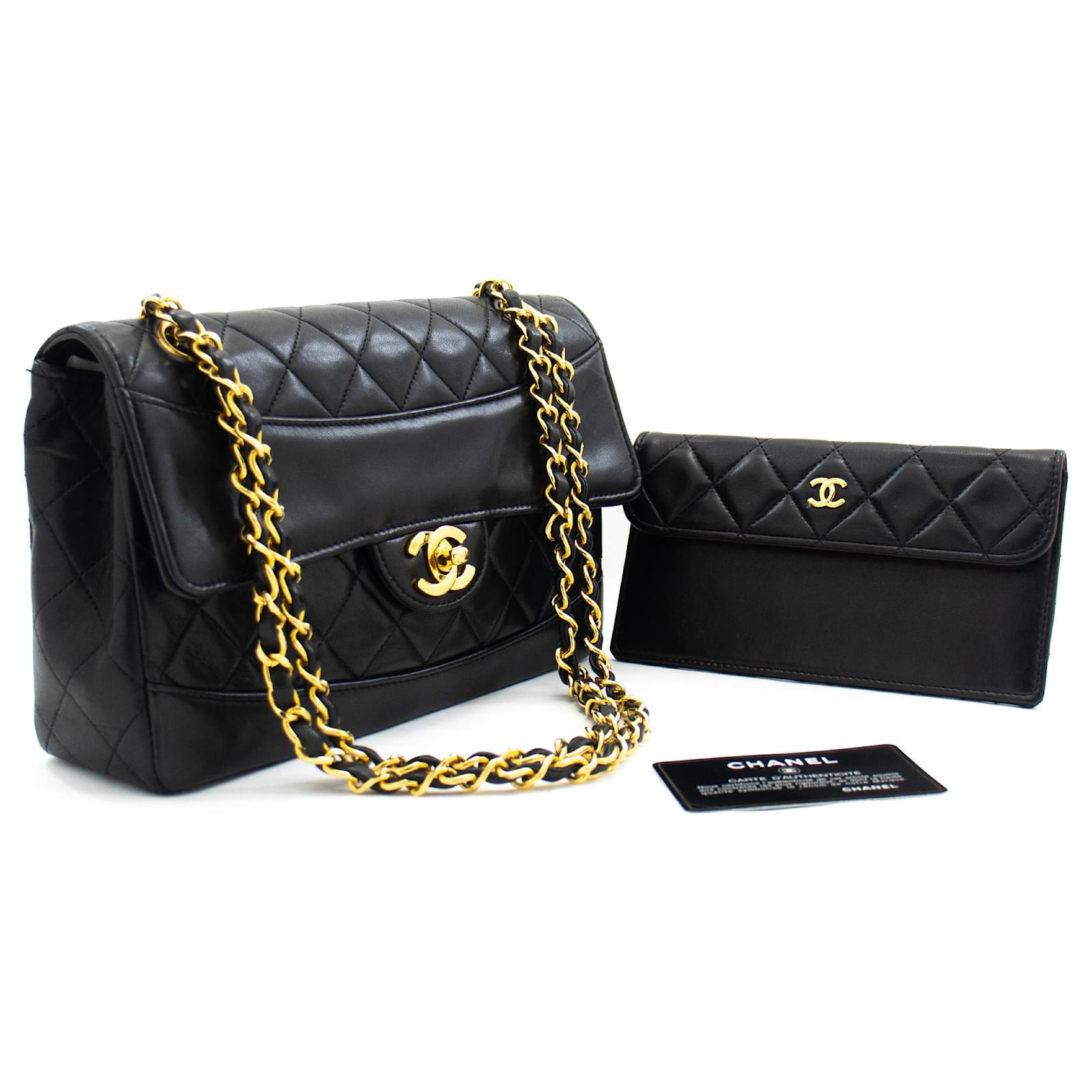 CHANEL Quilted Single Flap Chain Shoulder Bag