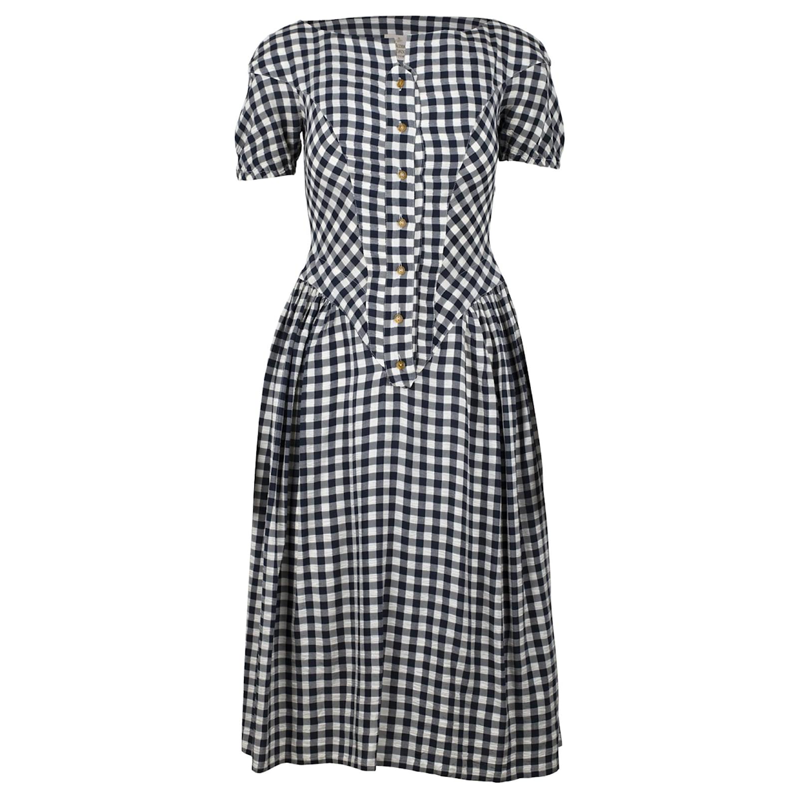 Vivienne Westwood Checkered Midi Dress ref.792071 - Joli Closet