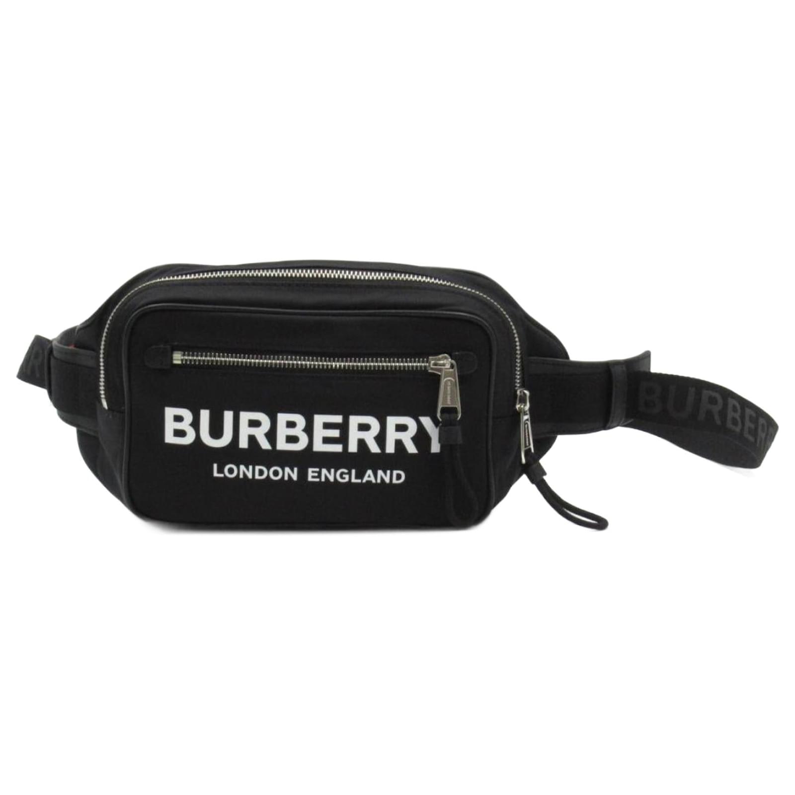 burberry bum bag black