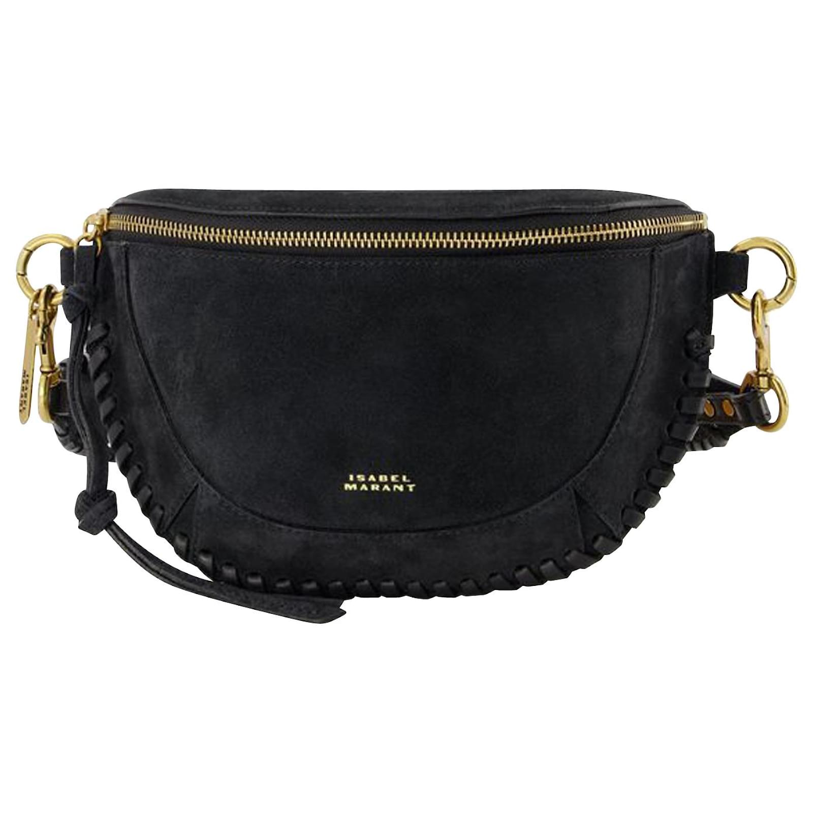 Skano-Gb Umhängetasche Isabel Marant Schwarz Leder