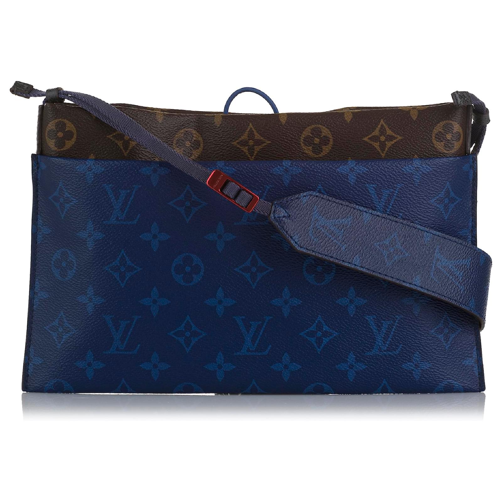 Louis Vuitton Blue Monogram Pacific Outdoor Pouch Cloth ref.794706