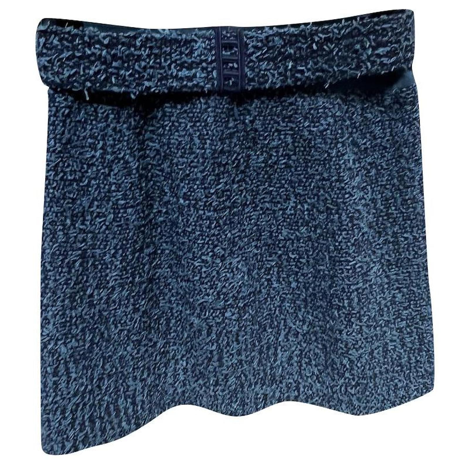 Chanel Skirt suit Blue Cotton ref.795712 - Joli Closet