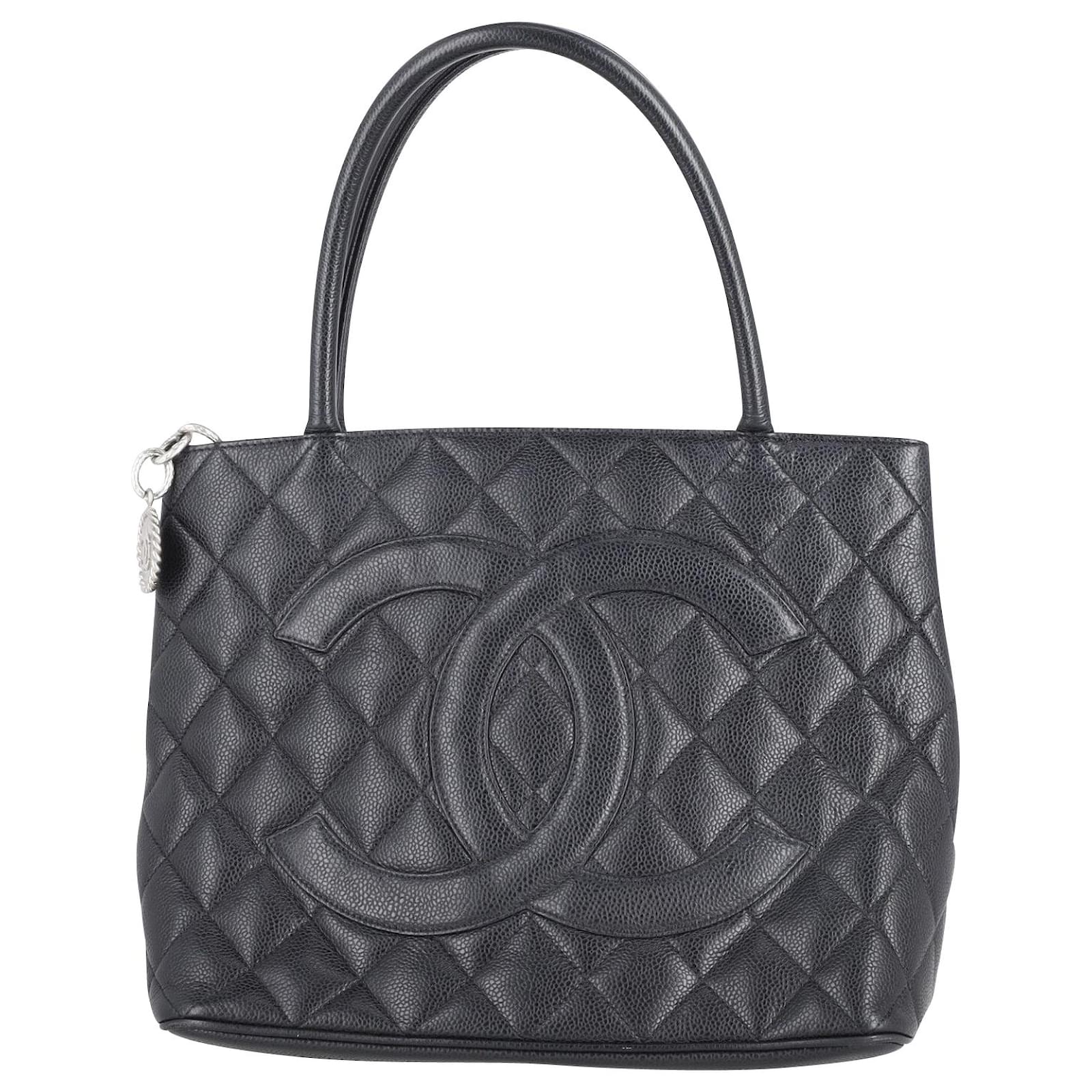 Chanel Medallion Tote in Black Caviar Leather ref.795847 - Joli Closet
