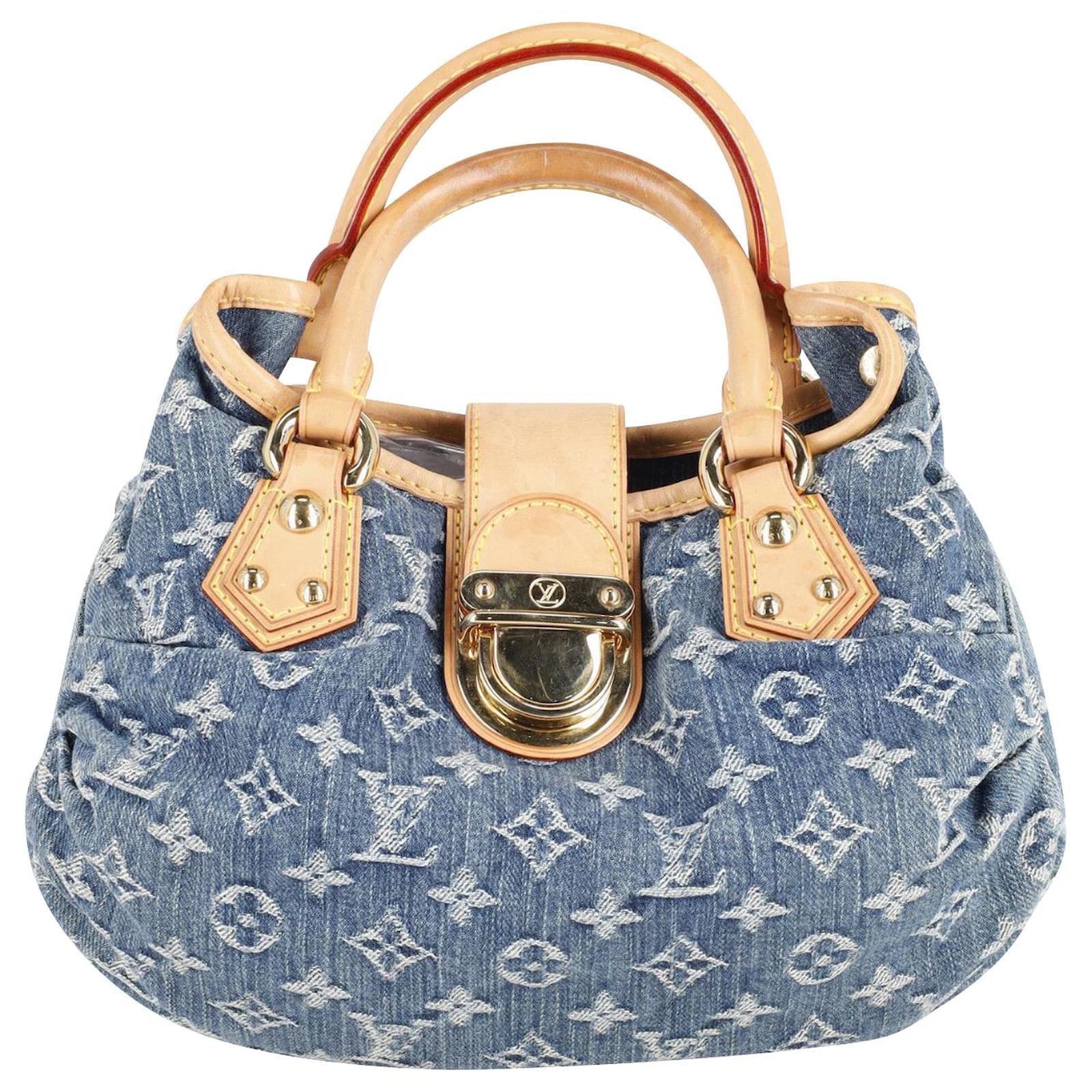 Louis Vuitton Mini Pleaty Bag in Blue Denim ref.795850 - Joli Closet