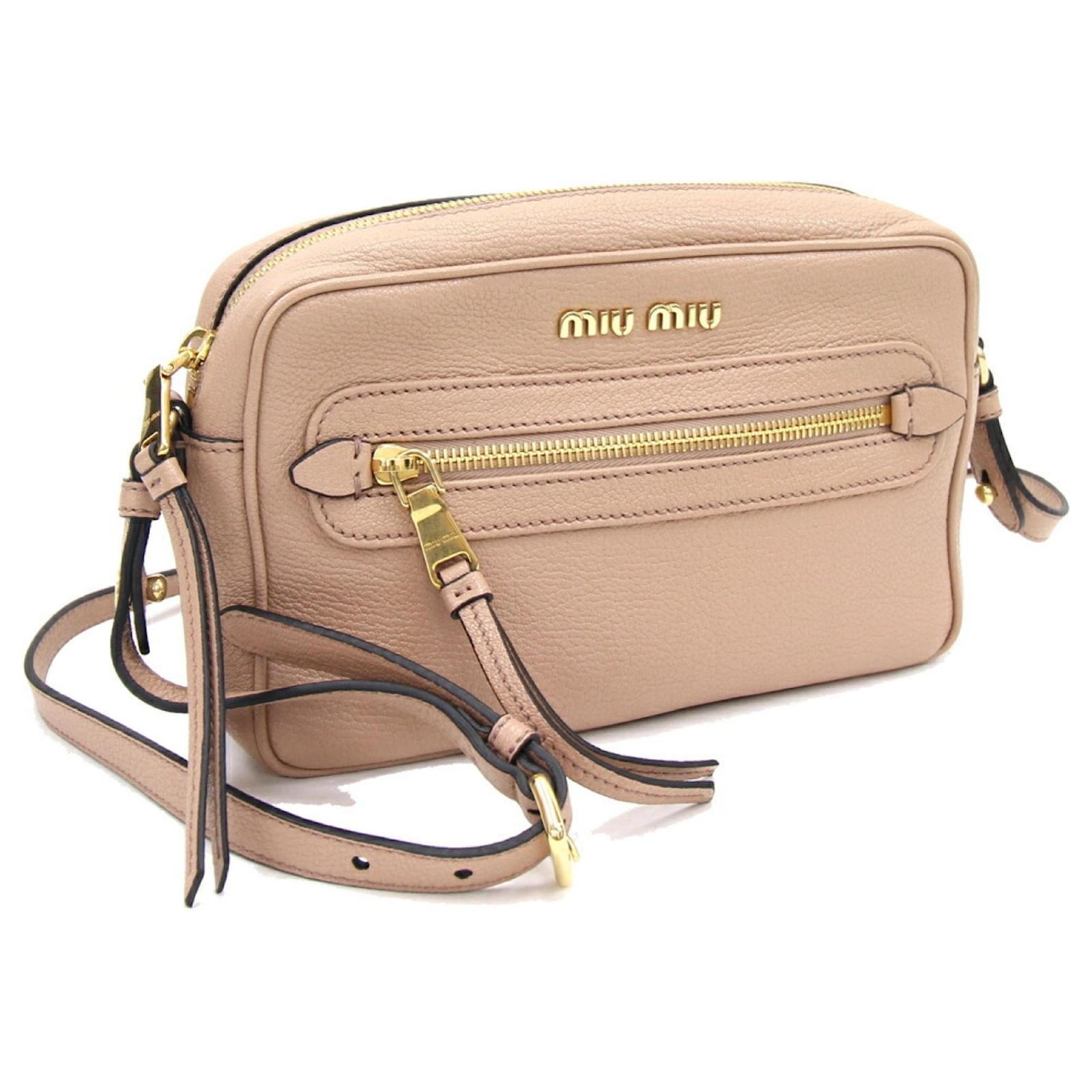 Miu Miu Madras Cuir Rose ref.796127 Joli Closet