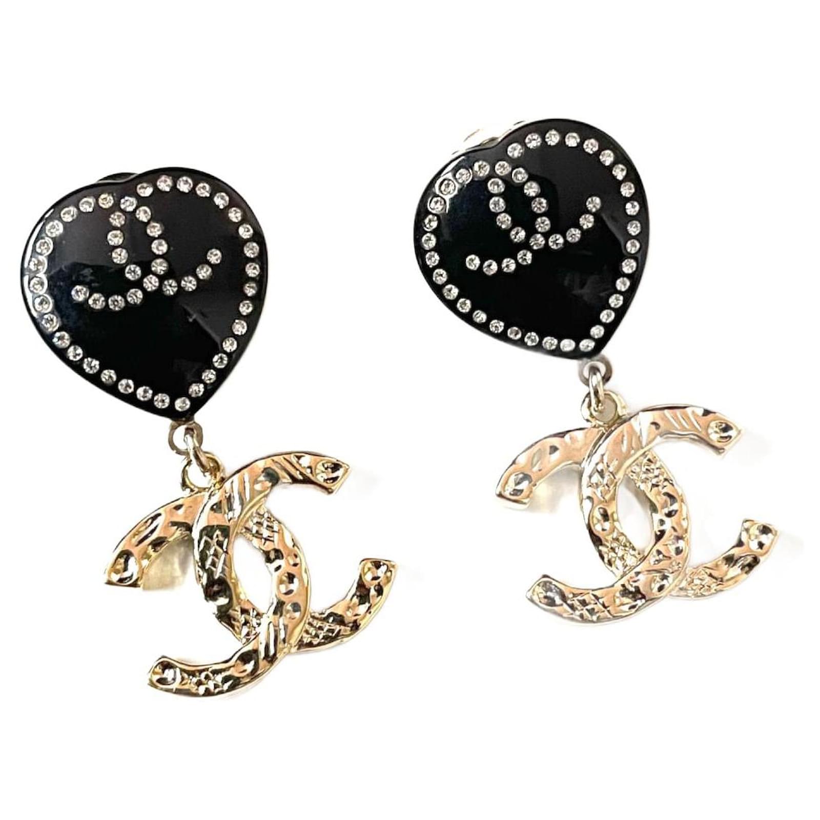 Chanel Earrings Black ref.796355 - Joli Closet