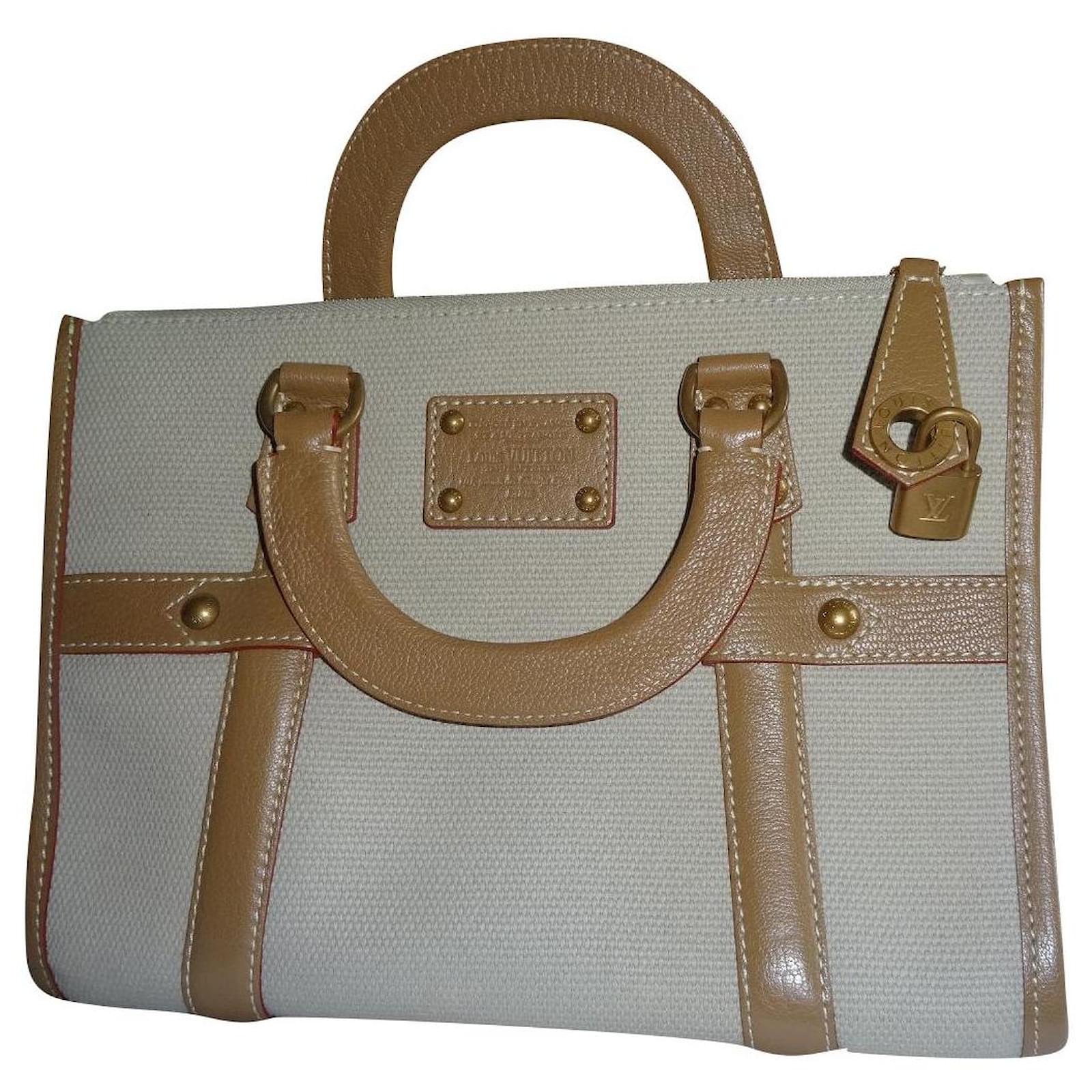 Neverfull Louis Vuitton Vintage bag Beige Cloth ref.796982 - Joli Closet