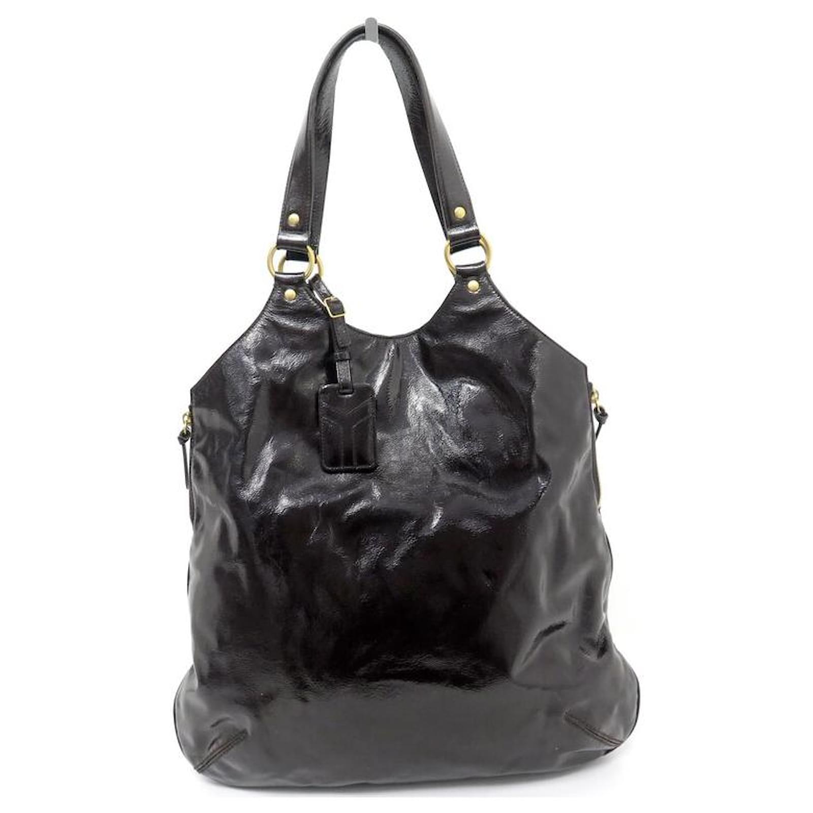 Yves Saint Laurent, Bags, Vintage Ysl Mauve Mini Hobo Bag With Black  Leather Strap