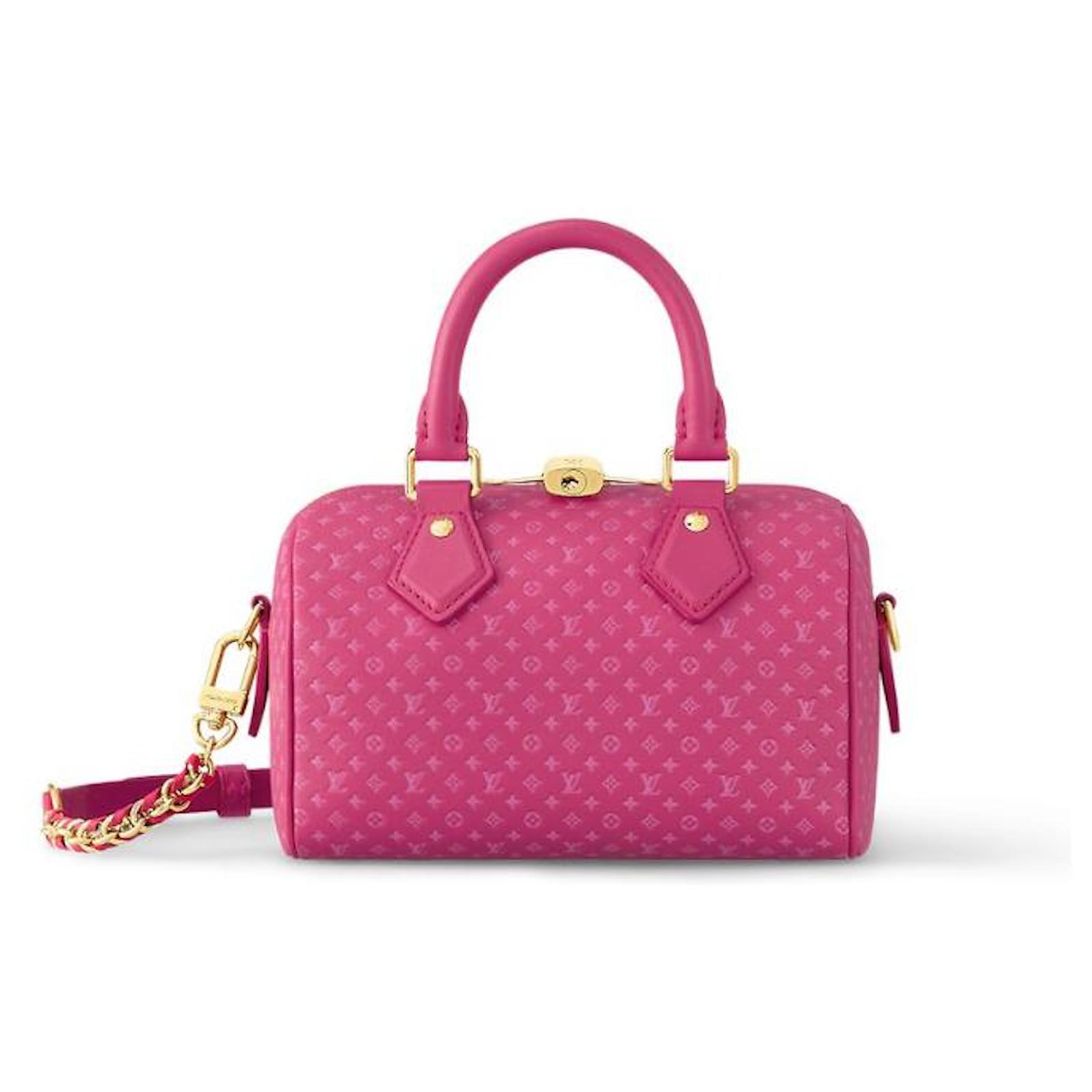 Louis Vuitton LV speedy 20 monogram micro Pink Leather ref.797374 - Joli  Closet