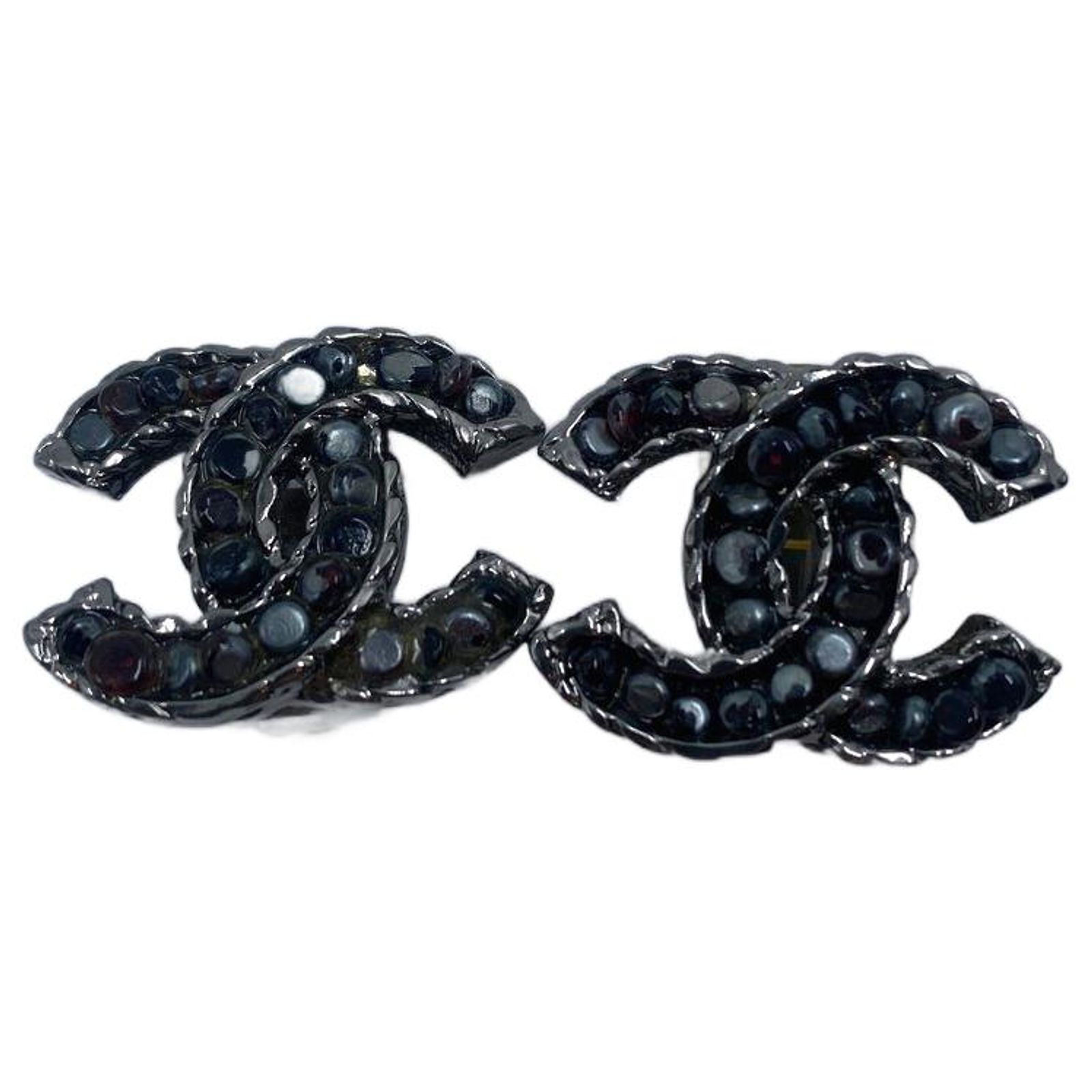 Silver Chanel CC Earrings Silvery Metal ref.797609 - Joli Closet