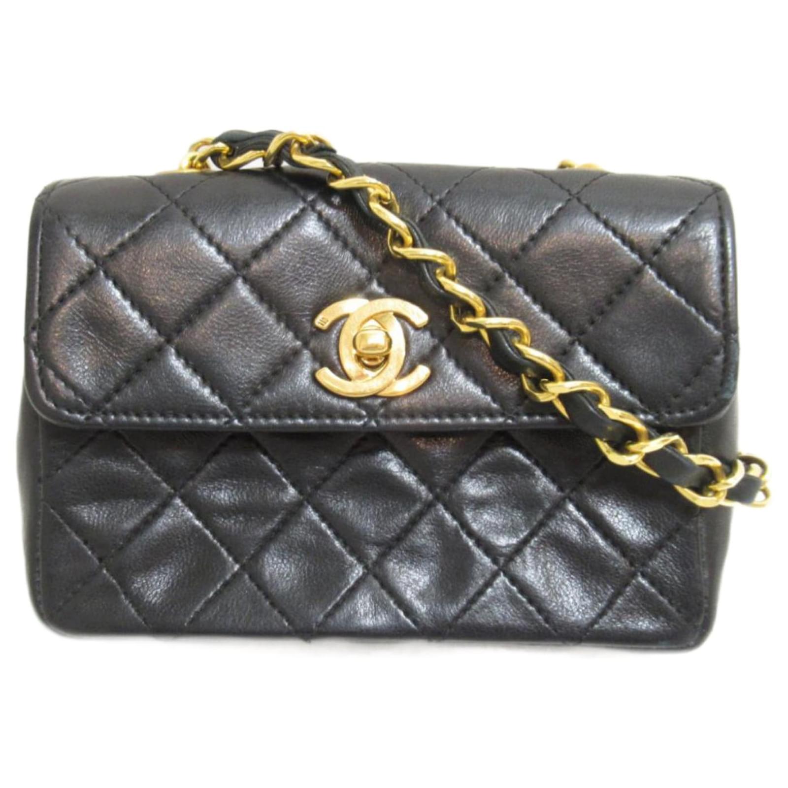 Chanel Vintage Micro Flap Bag - Black Mini Bags, Handbags - CHA633094