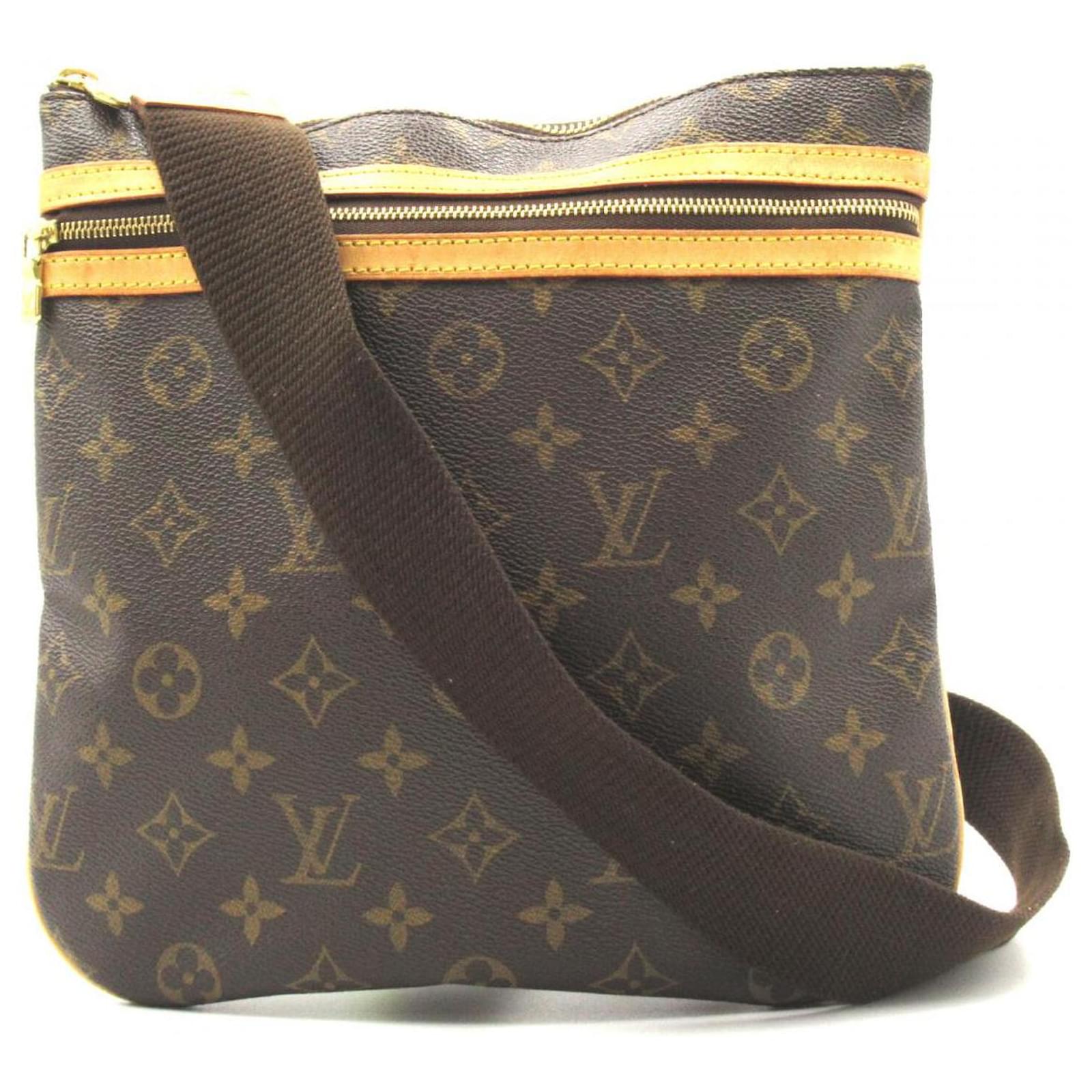 Louis Vuitton Pochette Bosphore M40044 Monogram Canvas Crossbody Bag Brown