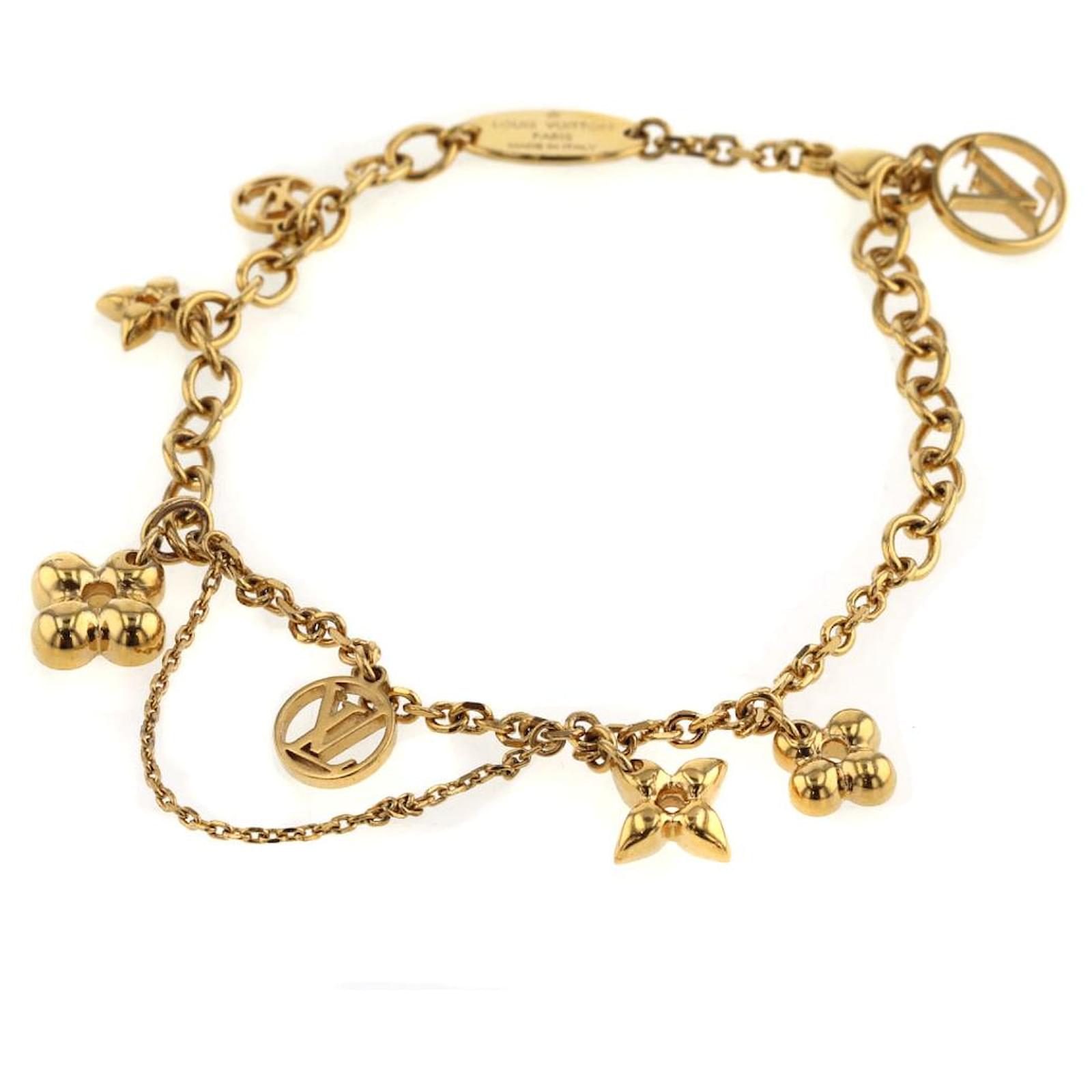 Louis Vuitton Blooming Supple Bracelet M64858 Golden Metal ref.798218 -  Joli Closet