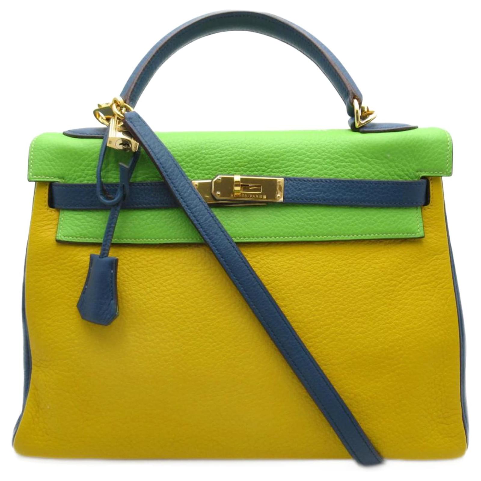 Hermes Kelly 32 Tri-Color Bag