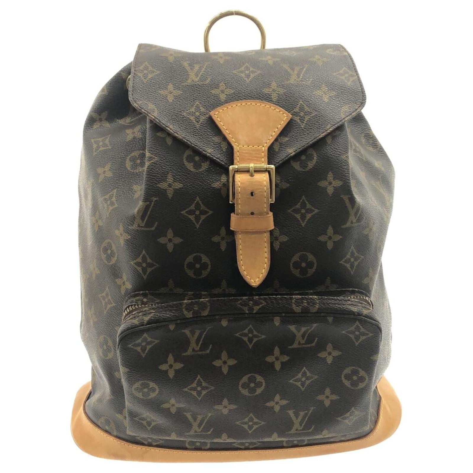 Louis Vuitton Montsouris GM Brown Cloth ref.798625 - Joli Closet