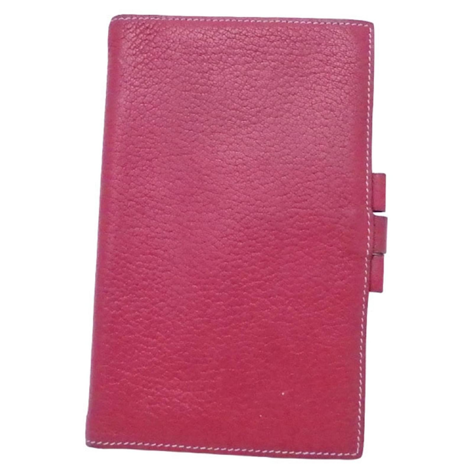 Couverture agenda Hermès Cuir Rouge ref.798823 Joli Closet